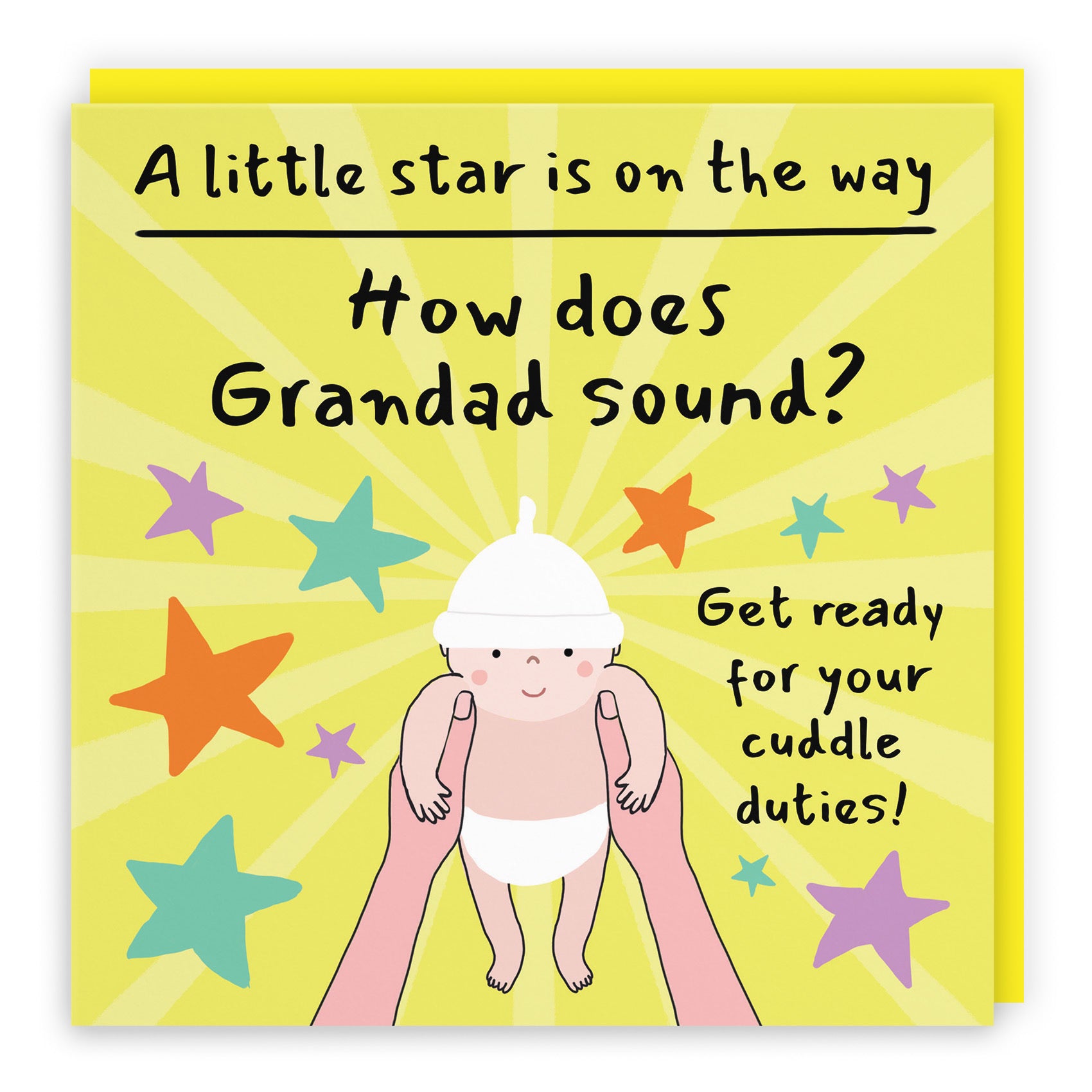 Grandad Pregnancy Announcement Reveal Card Bundle Of Joy Laugh Out Loud - Default Title (GK00829)
