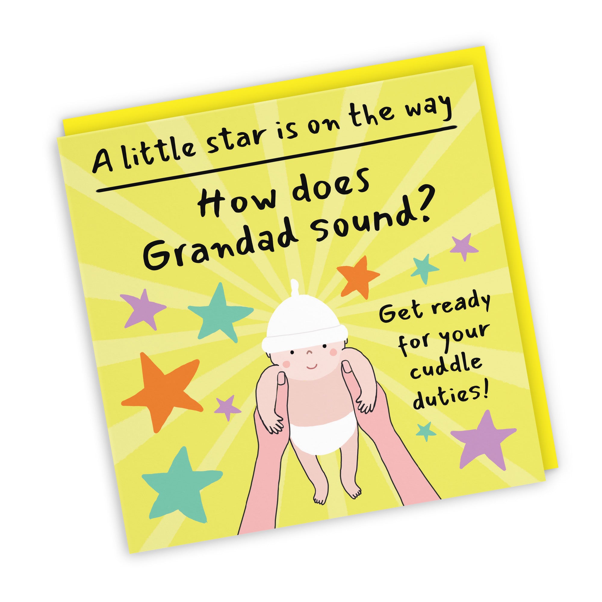 Grandad Pregnancy Announcement Reveal Card Bundle Of Joy Laugh Out Loud - Default Title (GK00829)