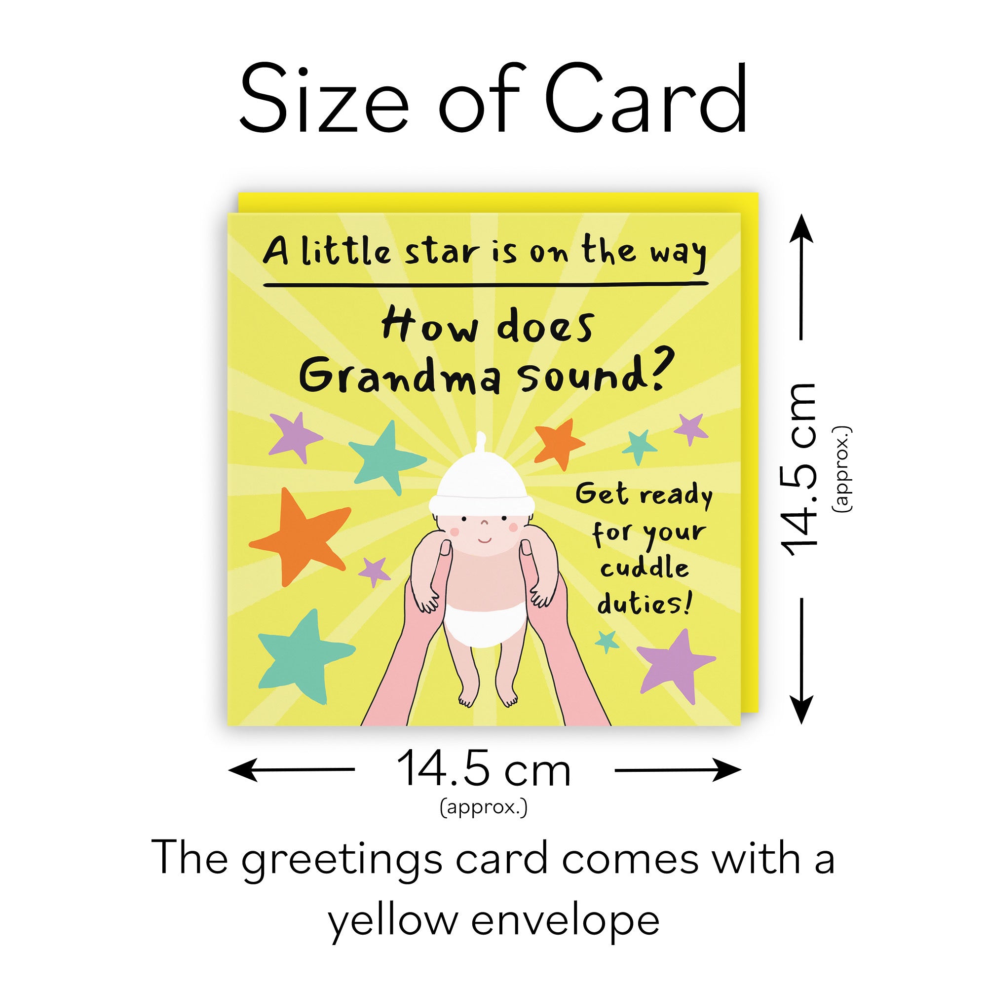 Grandma Pregnancy Announcement Reveal Card Bundle Of Joy Laugh Out Loud - Default Title (GK00830)