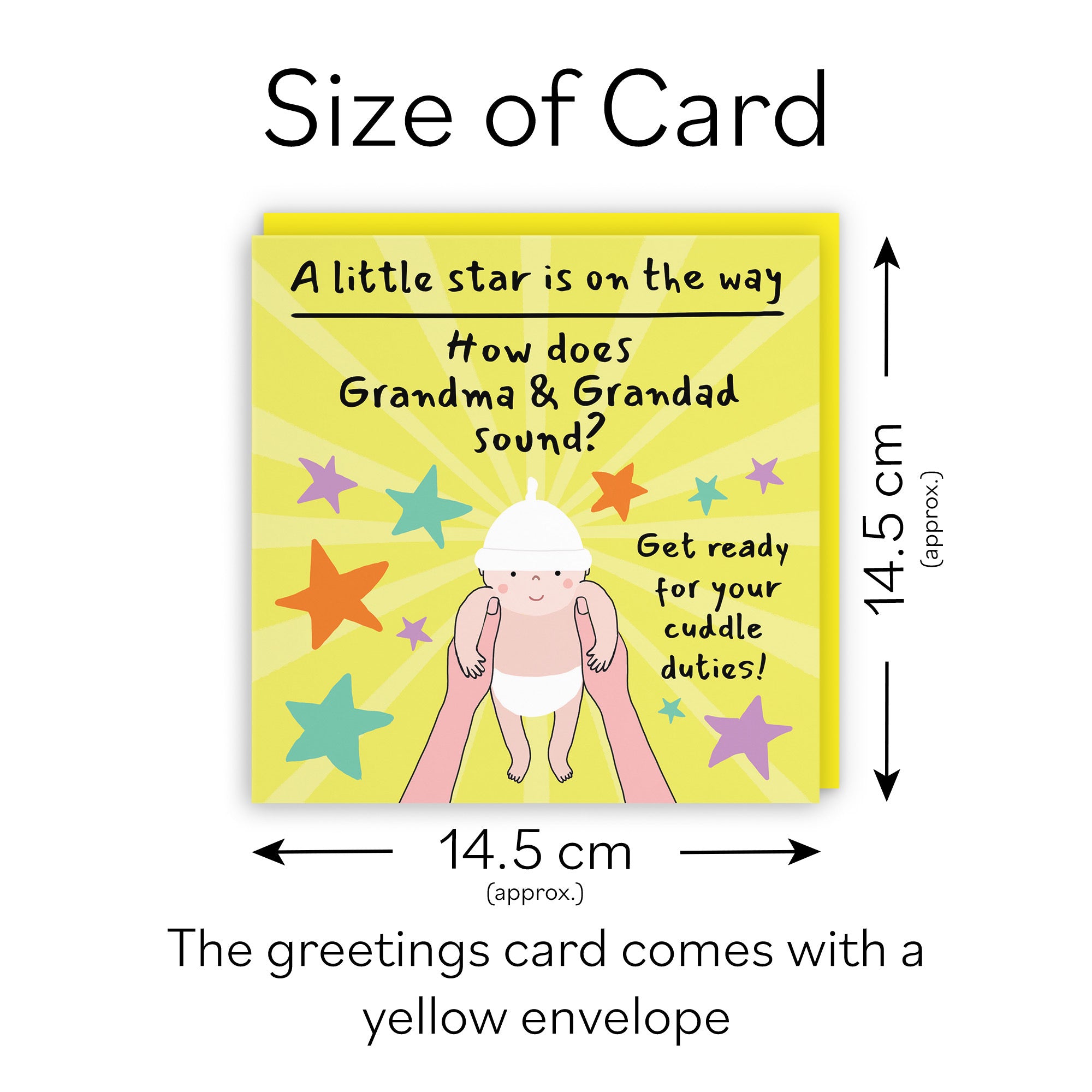Grandma And Grandad Pregnancy Announcement Reveal Card Bundle Of Joy Laugh Out Loud - Default Title (GK00831)