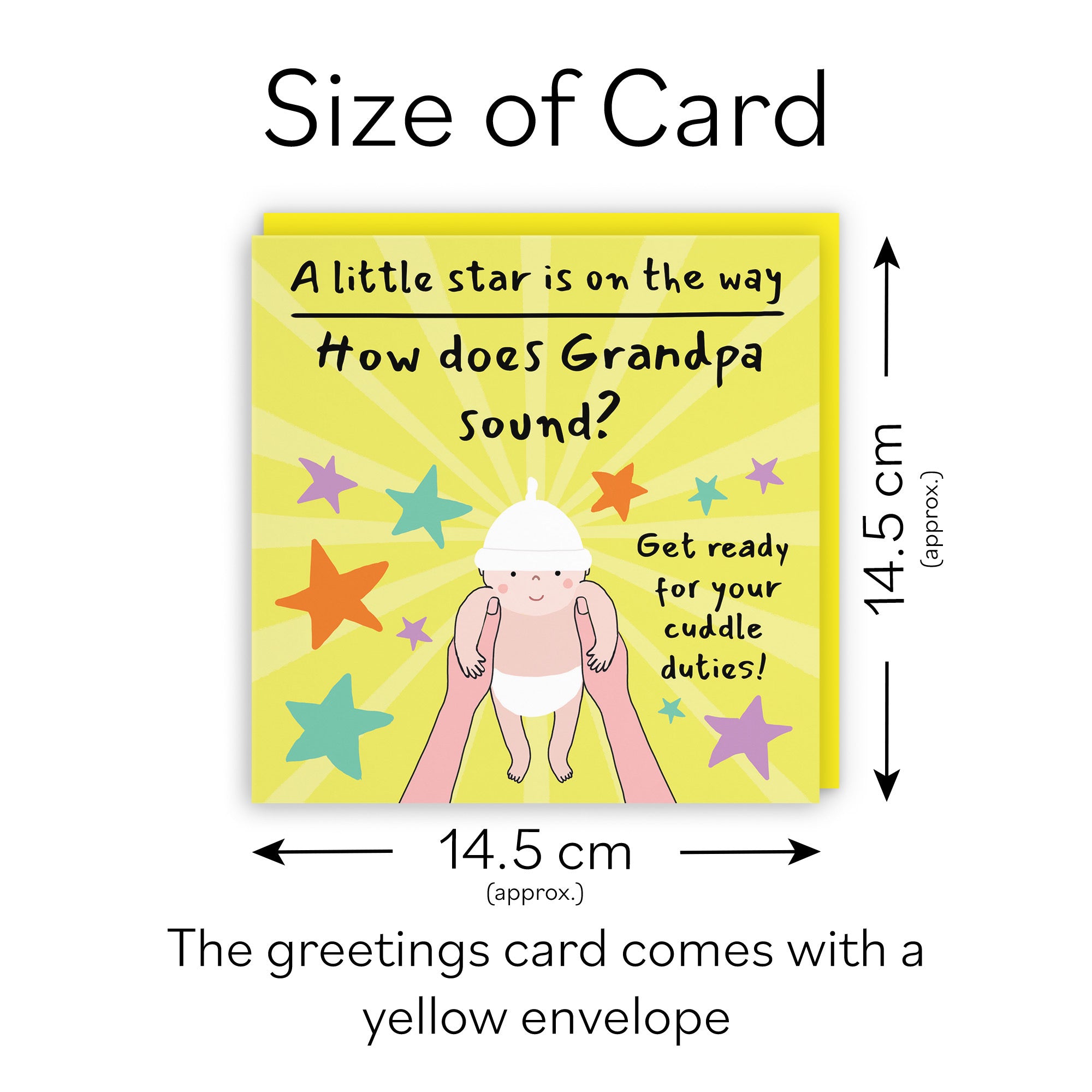 Grandpa Pregnancy Announcement Reveal Card Bundle Of Joy Laugh Out Loud - Default Title (GK00833)