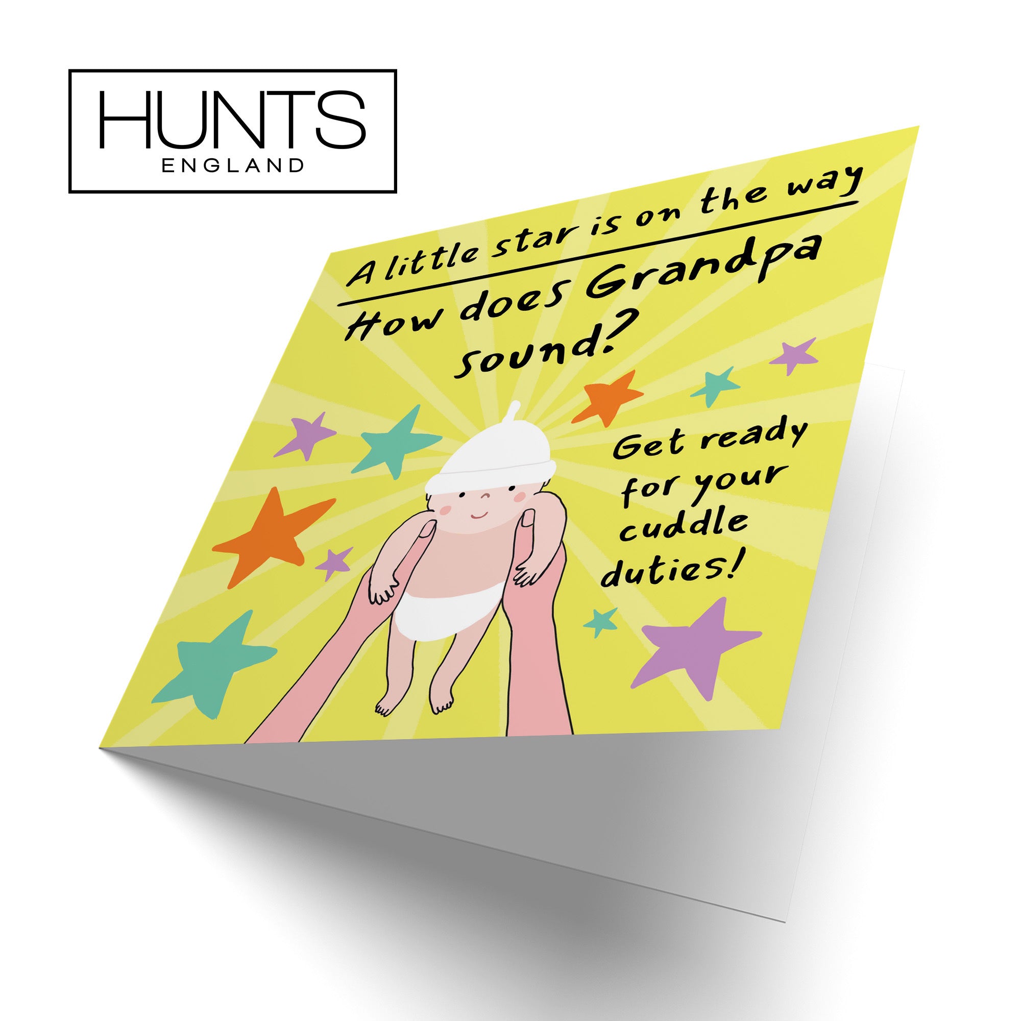 Grandpa Pregnancy Announcement Reveal Card Bundle Of Joy Laugh Out Loud - Default Title (GK00833)