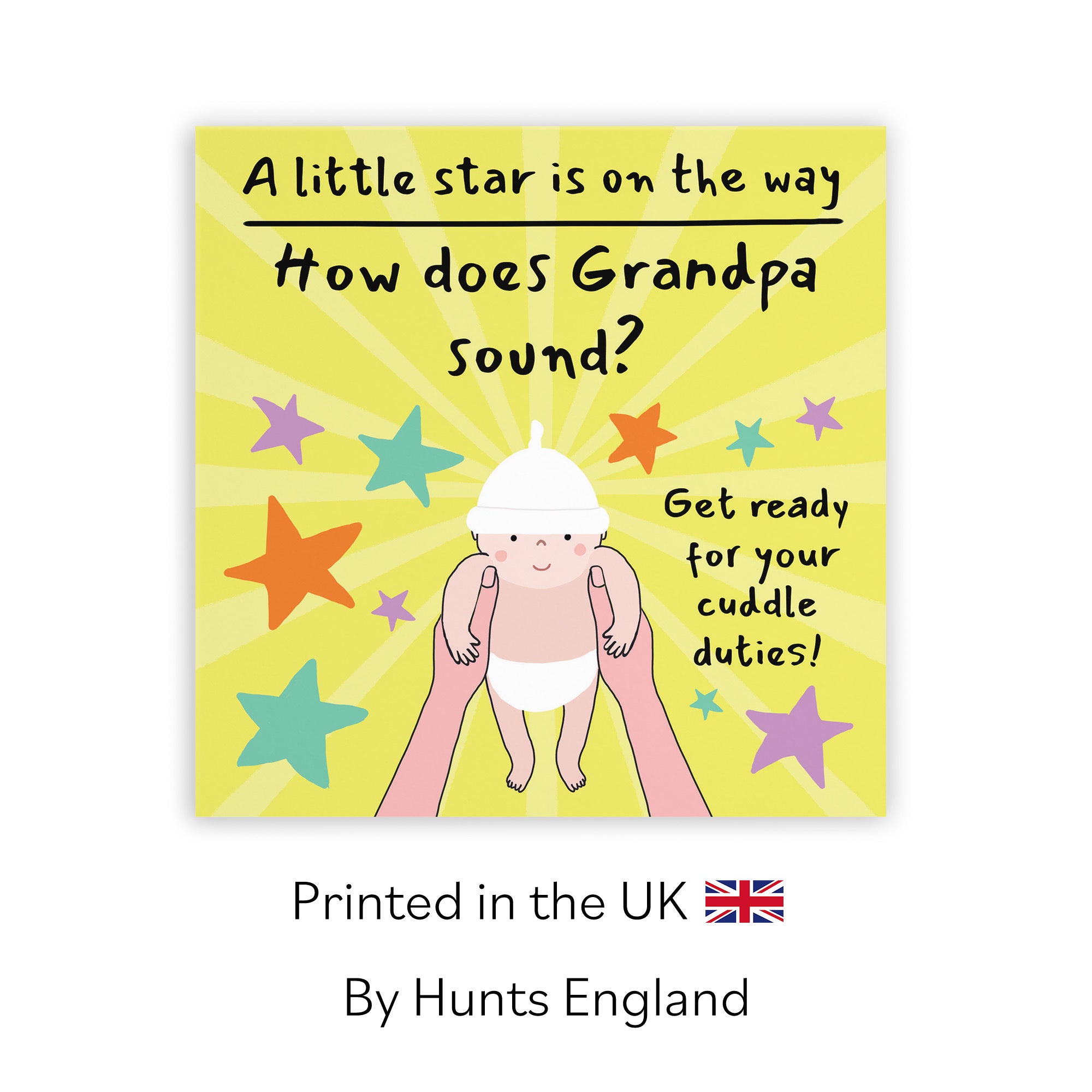 Grandpa Pregnancy Announcement Reveal Card Bundle Of Joy Laugh Out Loud - Default Title (GK00833)