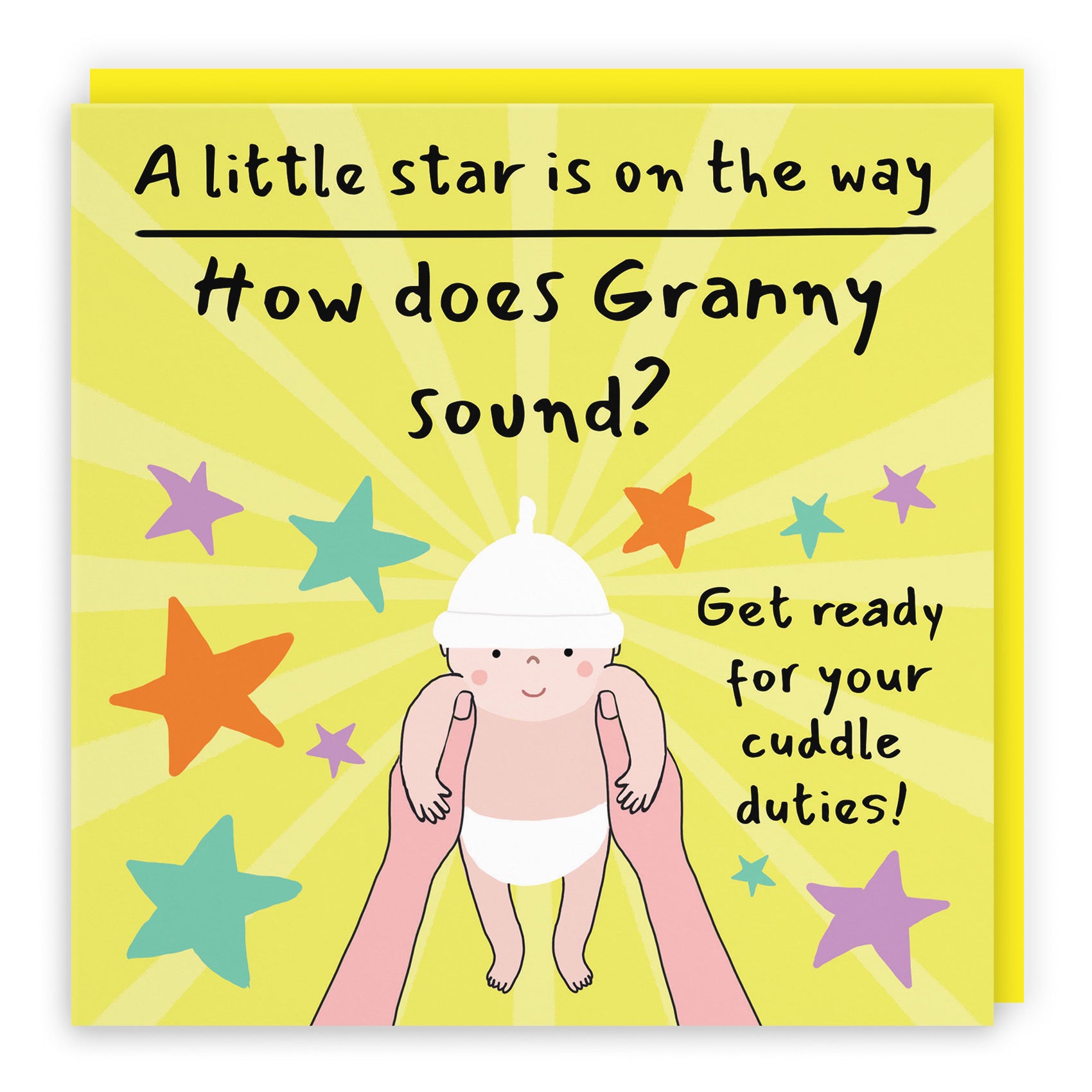 Granny Pregnancy Announcement Reveal Card Bundle Of Joy Laugh Out Loud - Default Title (GK00835)