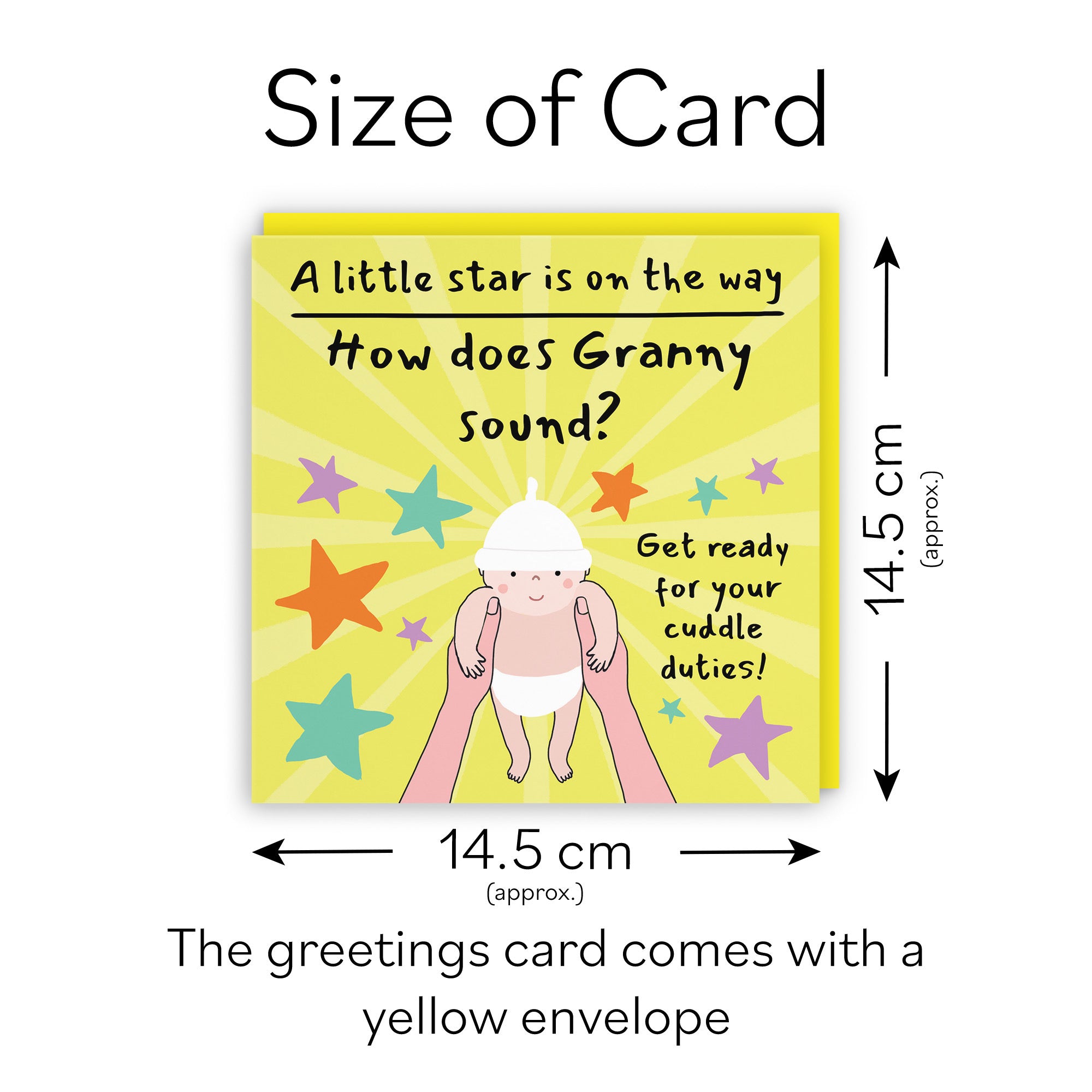Granny Pregnancy Announcement Reveal Card Bundle Of Joy Laugh Out Loud - Default Title (GK00835)