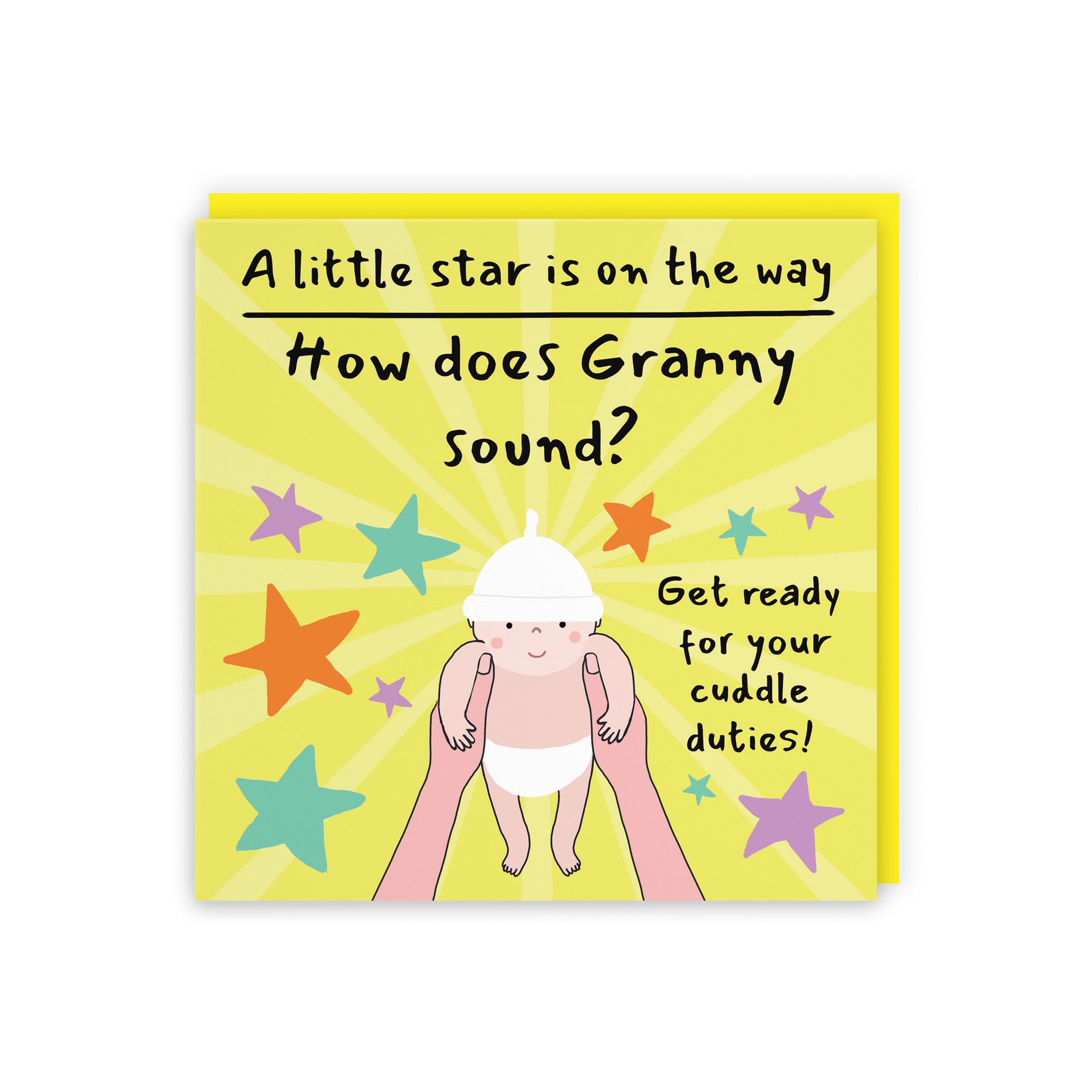Granny Pregnancy Announcement Reveal Card Bundle Of Joy Laugh Out Loud - Default Title (GK00835)