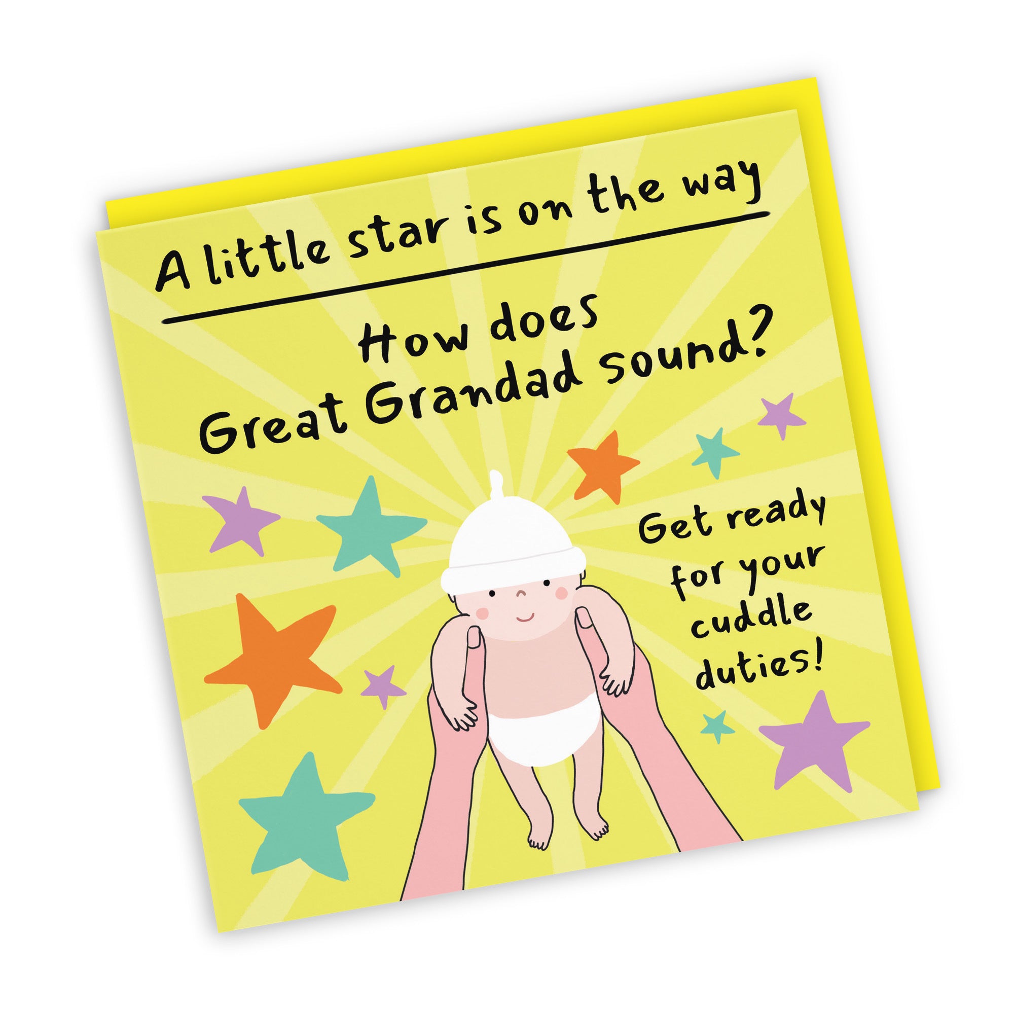 Great Grandad Pregnancy Announcement Reveal Card Bundle Of Joy Laugh Out Loud - Default Title (GK00836)