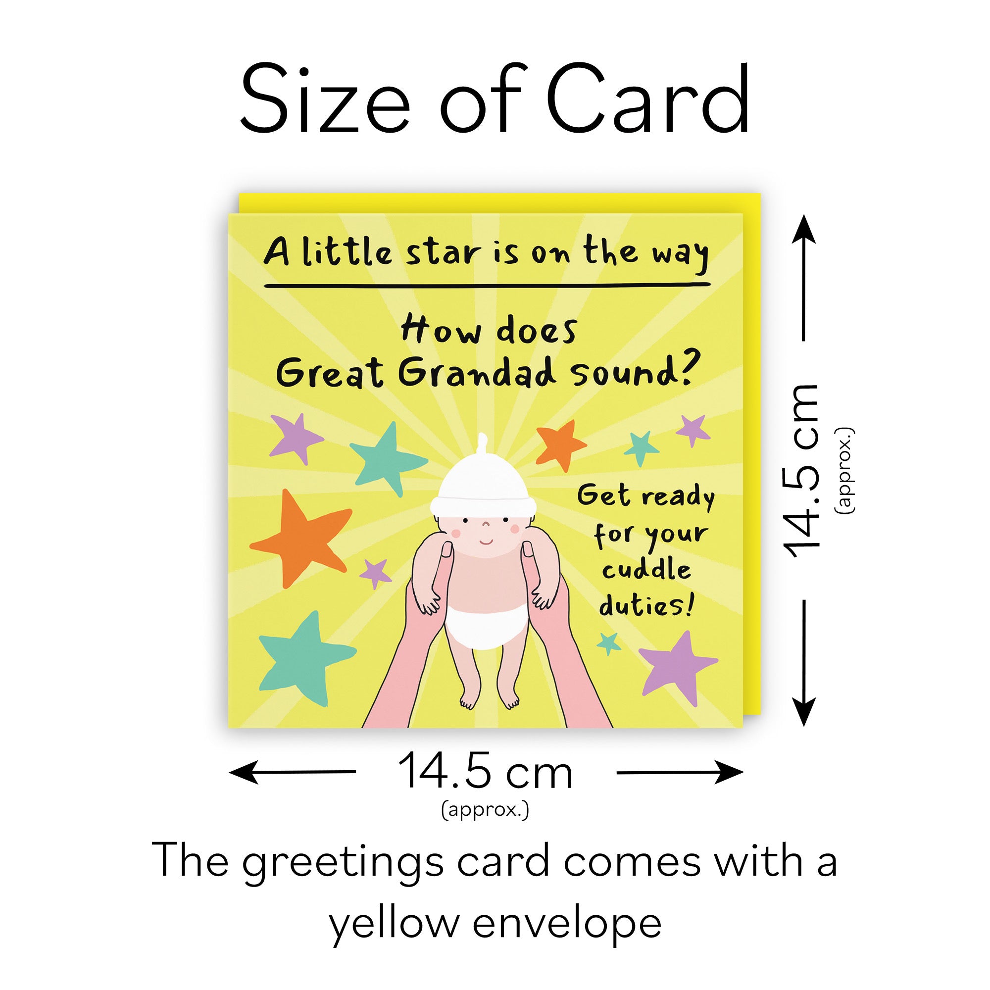 Great Grandad Pregnancy Announcement Reveal Card Bundle Of Joy Laugh Out Loud - Default Title (GK00836)
