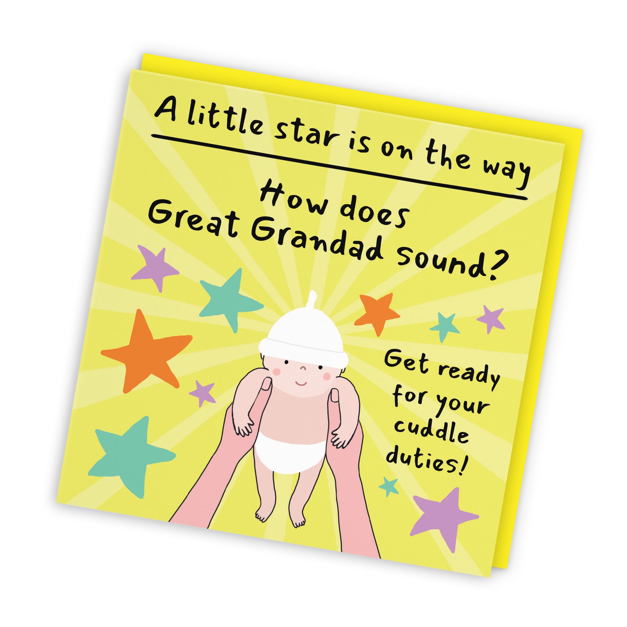 Great Grandad Pregnancy Announcement Reveal Card Bundle Of Joy Laugh Out Loud - Default Title (GK00836)