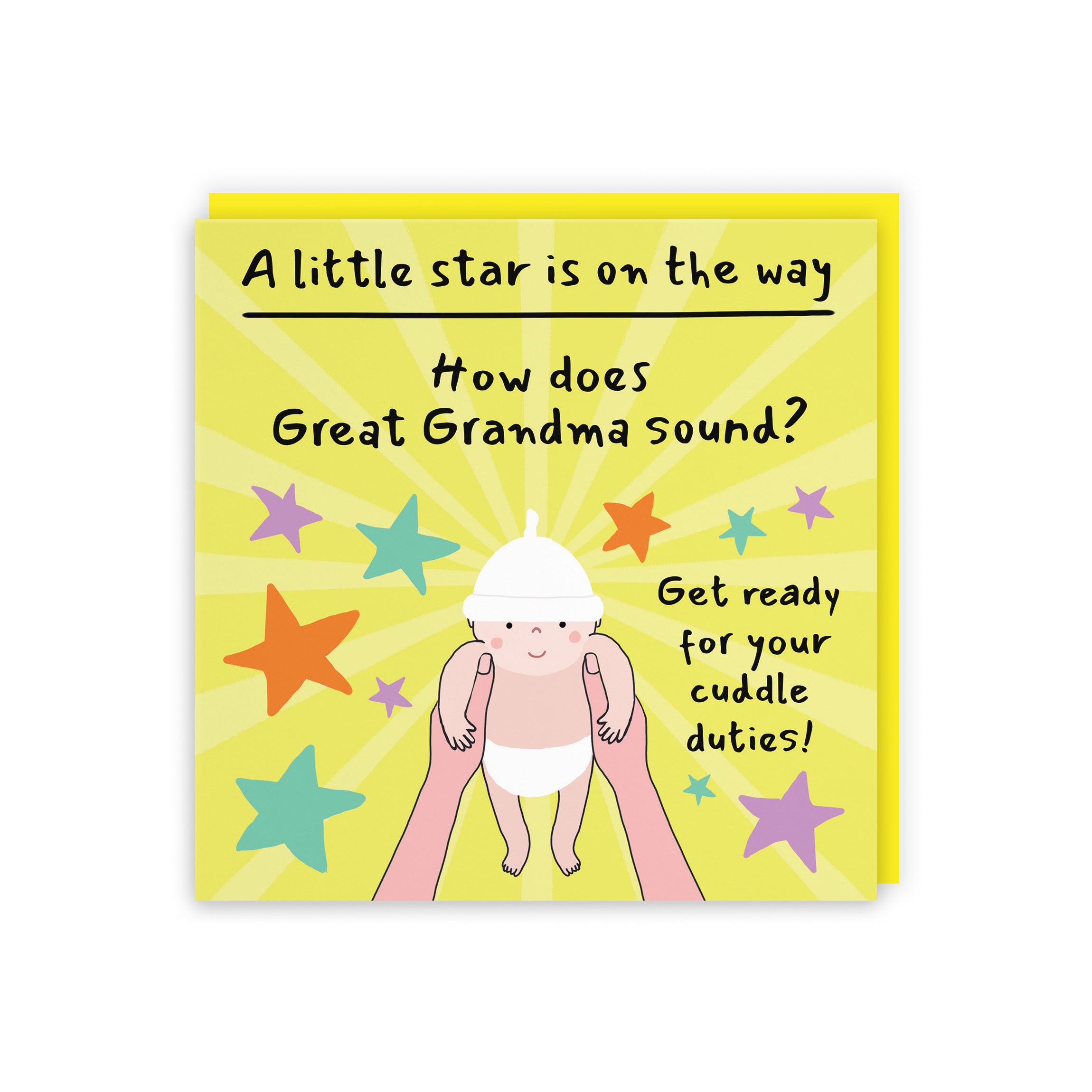 Great Grandma Pregnancy Announcement Reveal Card Bundle Of Joy Laugh Out Loud - Default Title (GK00837)