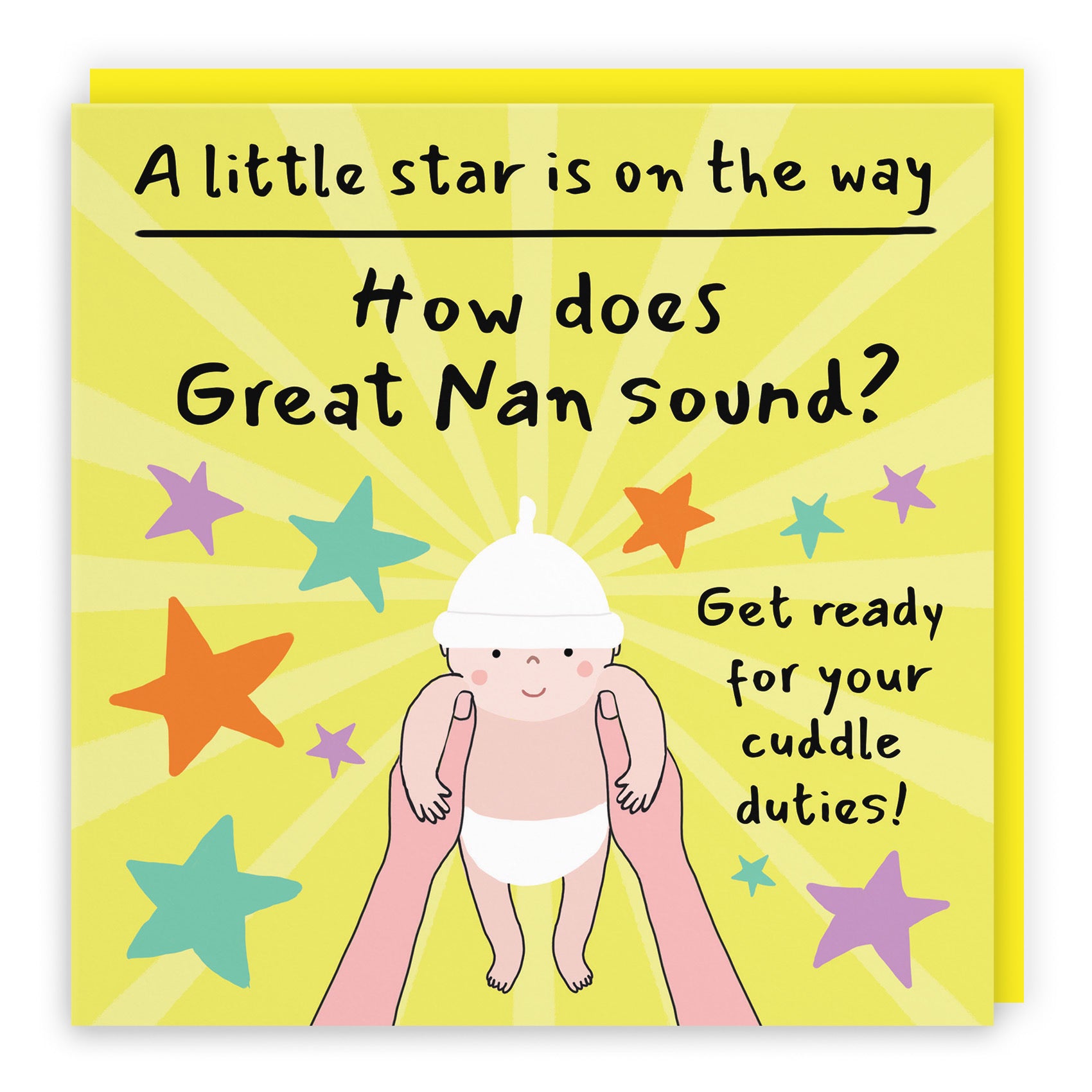 Great Nan Pregnancy Announcement Reveal Card Bundle Of Joy Laugh Out Loud - Default Title (GK00840)