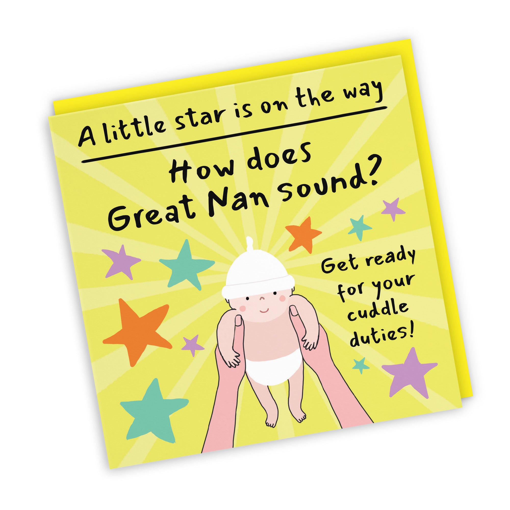 Great Nan Pregnancy Announcement Reveal Card Bundle Of Joy Laugh Out Loud - Default Title (GK00840)