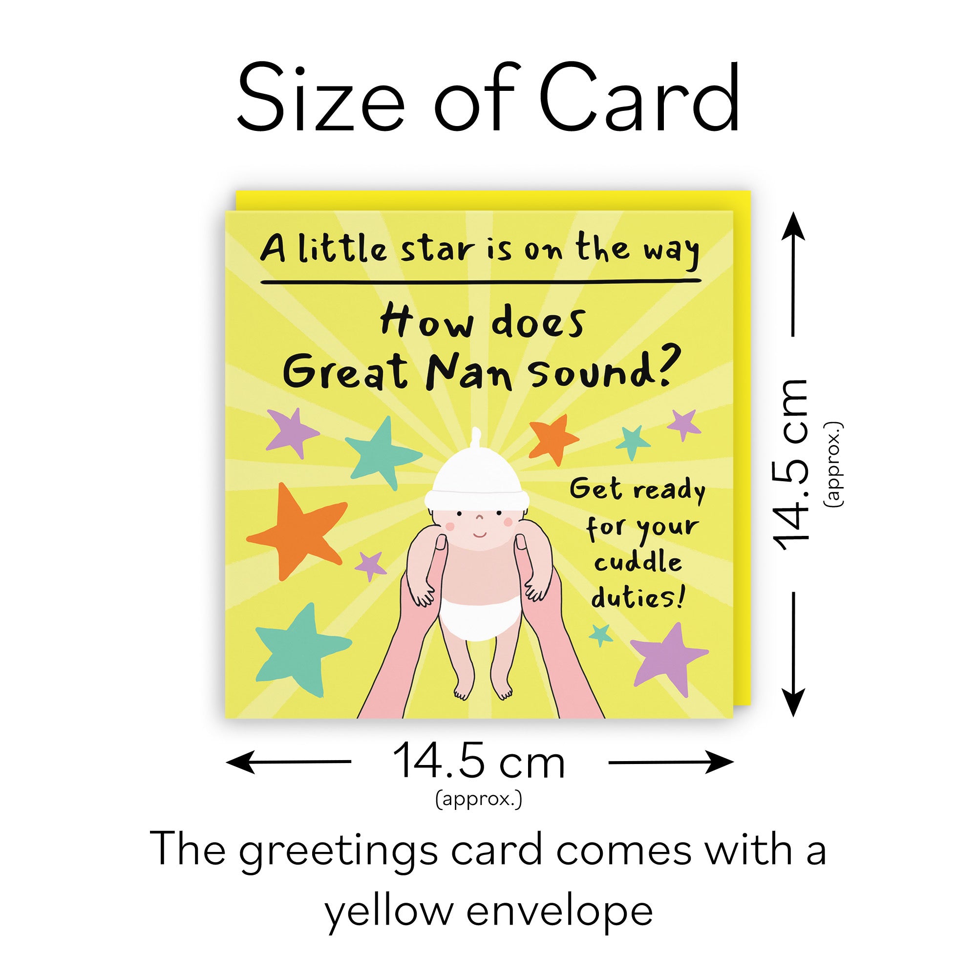 Great Nan Pregnancy Announcement Reveal Card Bundle Of Joy Laugh Out Loud - Default Title (GK00840)