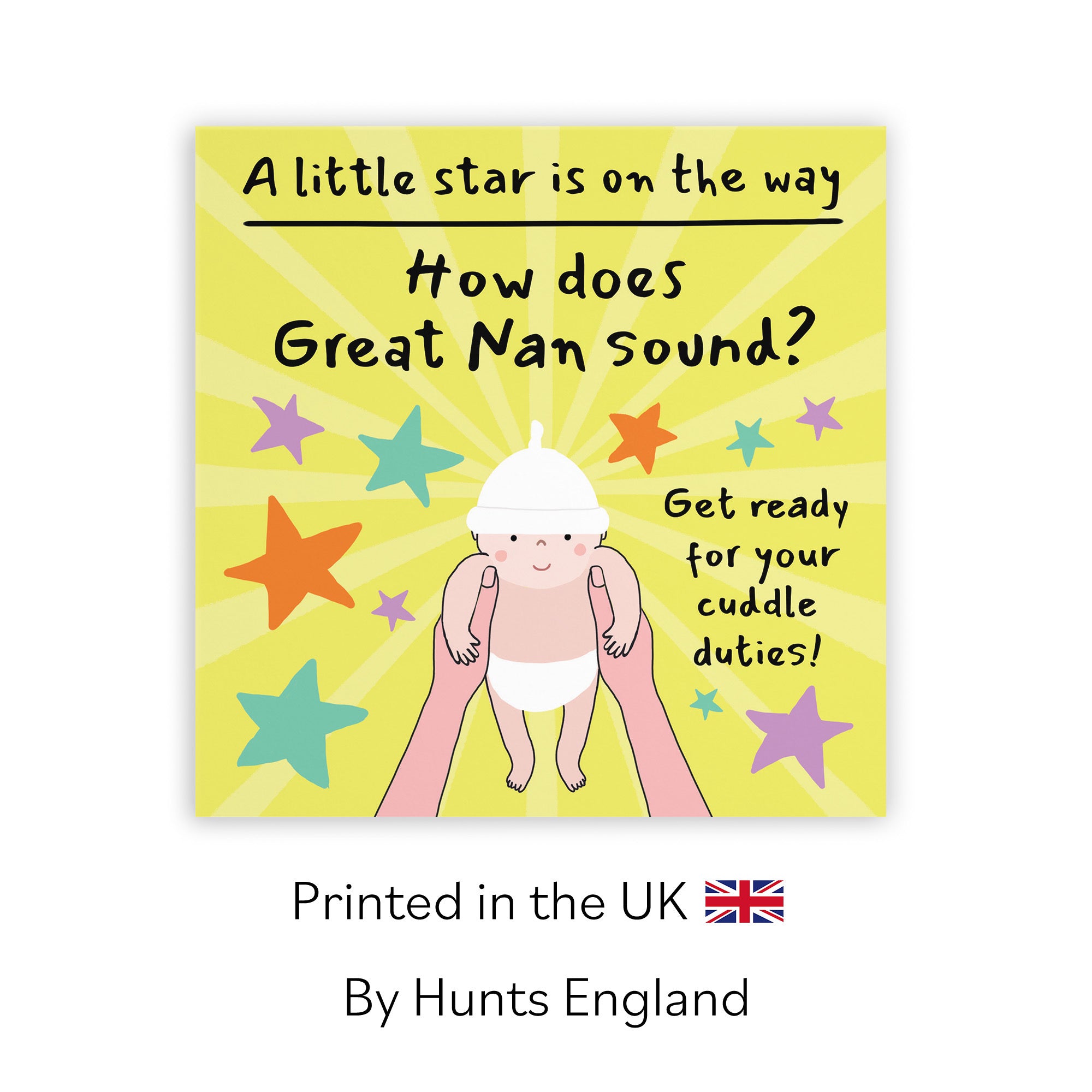 Great Nan Pregnancy Announcement Reveal Card Bundle Of Joy Laugh Out Loud - Default Title (GK00840)