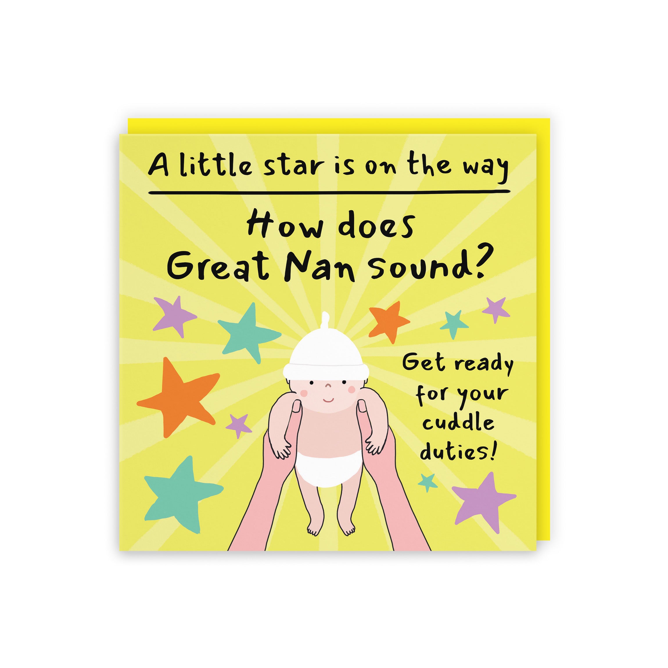 Great Nan Pregnancy Announcement Reveal Card Bundle Of Joy Laugh Out Loud - Default Title (GK00840)