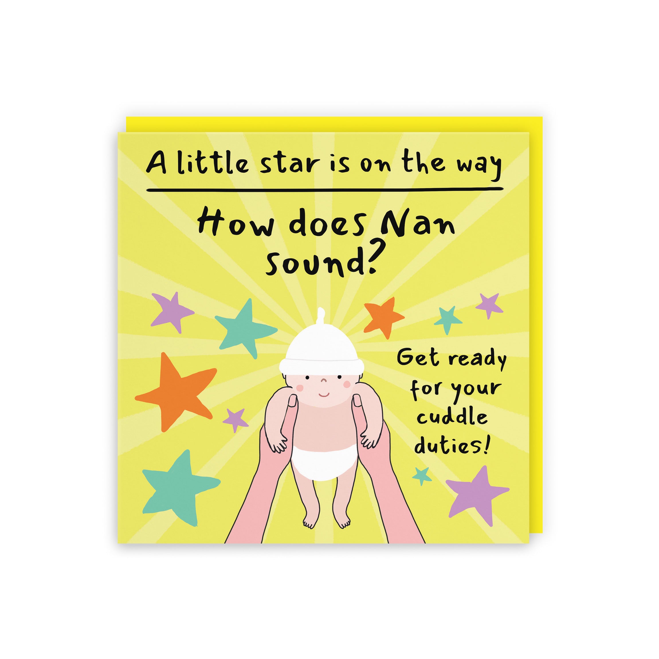 Nan Pregnancy Announcement Reveal Card Bundle Of Joy Laugh Out Loud - Default Title (GK00841)