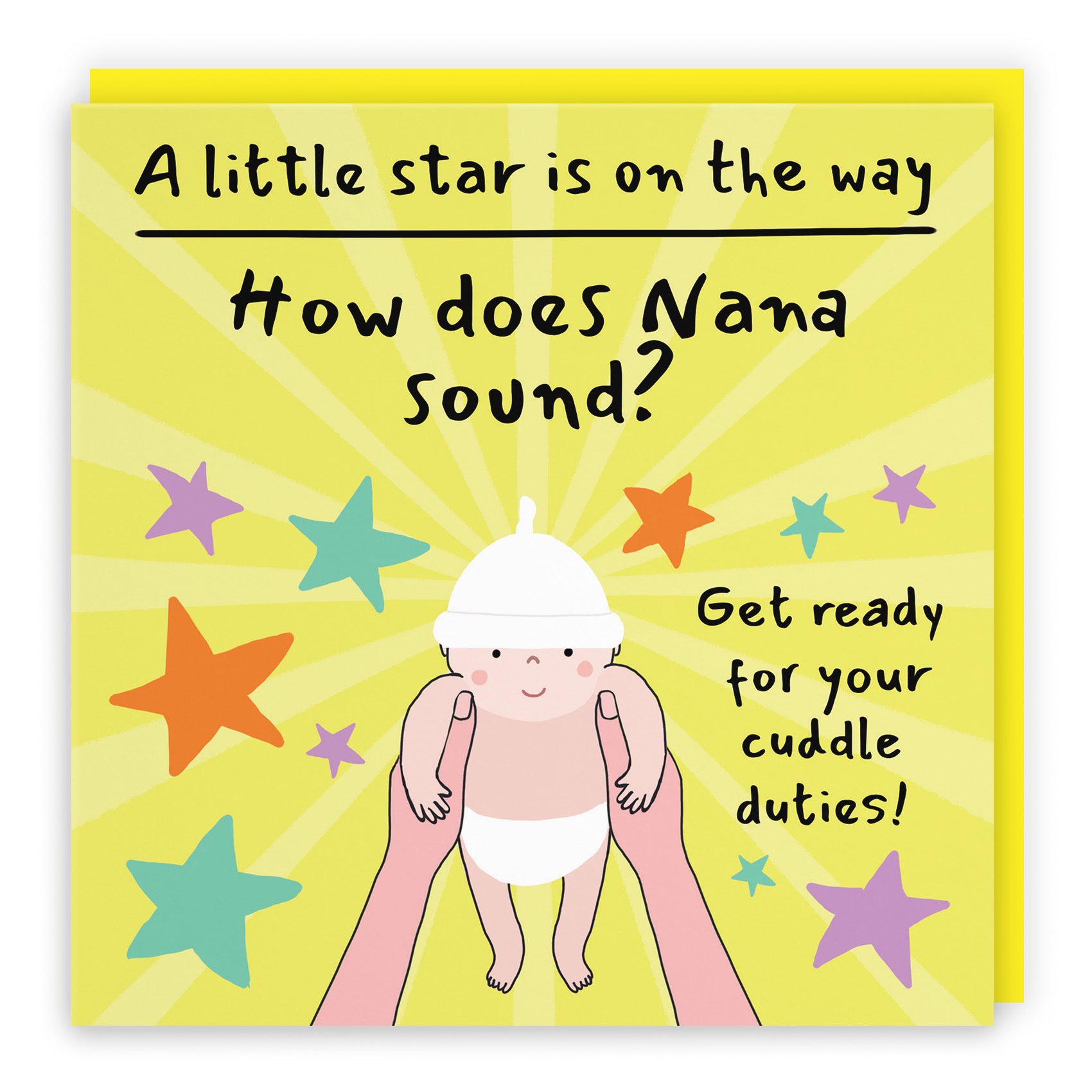 Nana Pregnancy Announcement Reveal Card Bundle Of Joy Laugh Out Loud - Default Title (GK00842)