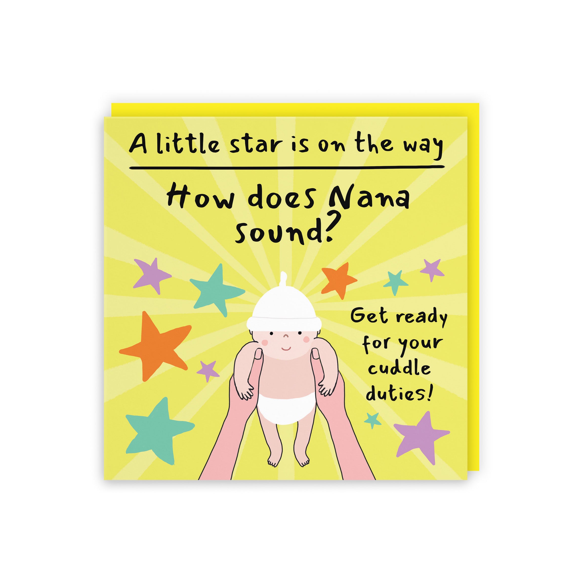 Nana Pregnancy Announcement Reveal Card Bundle Of Joy Laugh Out Loud - Default Title (GK00842)