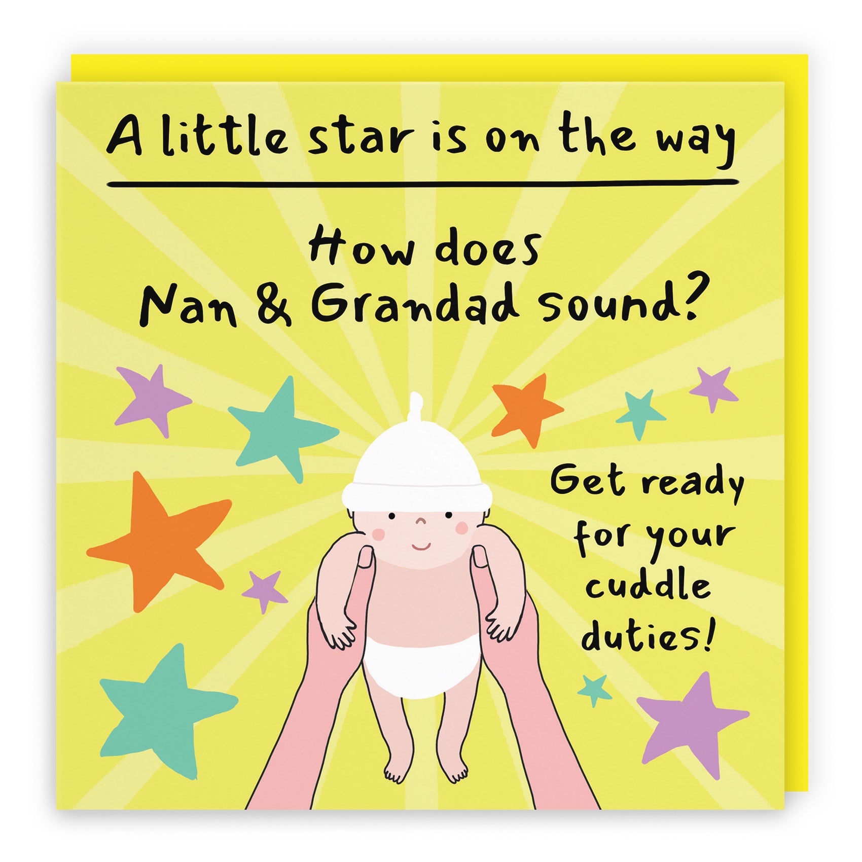 Nan And Grandad Pregnancy Announcement Reveal Card Bundle Of Joy Laugh Out Loud - Default Title (GK00843)