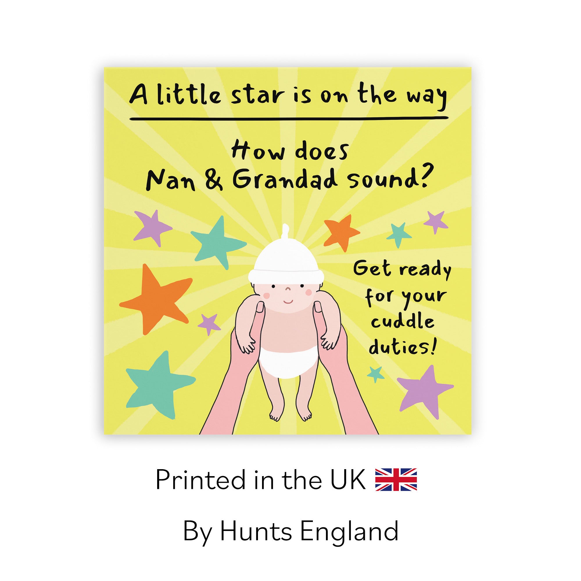 Nan And Grandad Pregnancy Announcement Reveal Card Bundle Of Joy Laugh Out Loud - Default Title (GK00843)