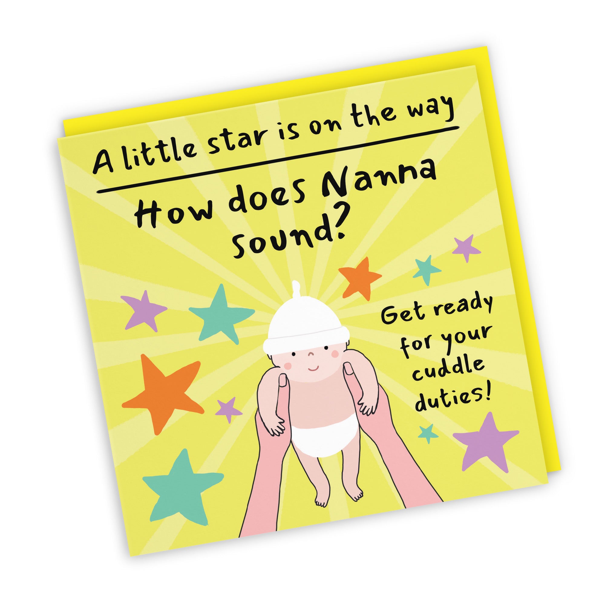 Nanna Pregnancy Announcement Reveal Card Bundle Of Joy Laugh Out Loud - Default Title (GK00844)