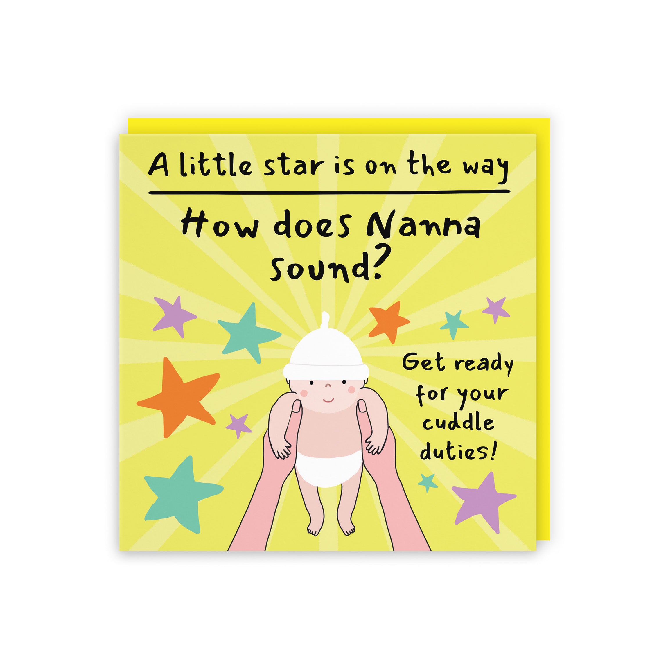 Nanna Pregnancy Announcement Reveal Card Bundle Of Joy Laugh Out Loud - Default Title (GK00844)