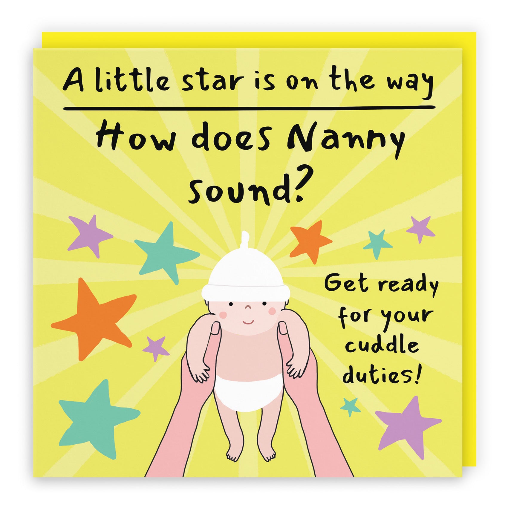 Nanny Pregnancy Announcement Reveal Card Bundle Of Joy Laugh Out Loud - Default Title (GK00846)