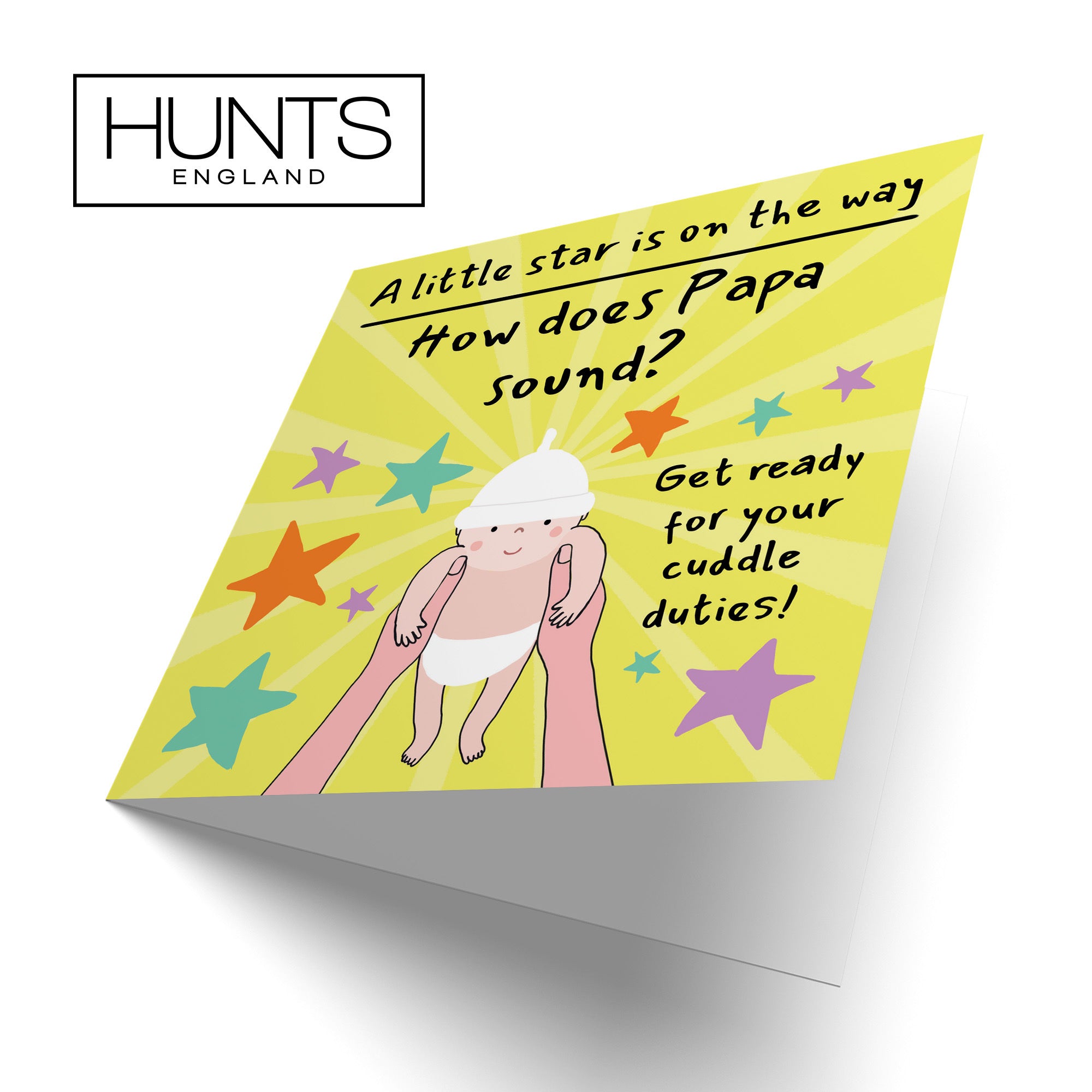 Papa Pregnancy Announcement Reveal Card Bundle Of Joy Laugh Out Loud - Default Title (GK00847)