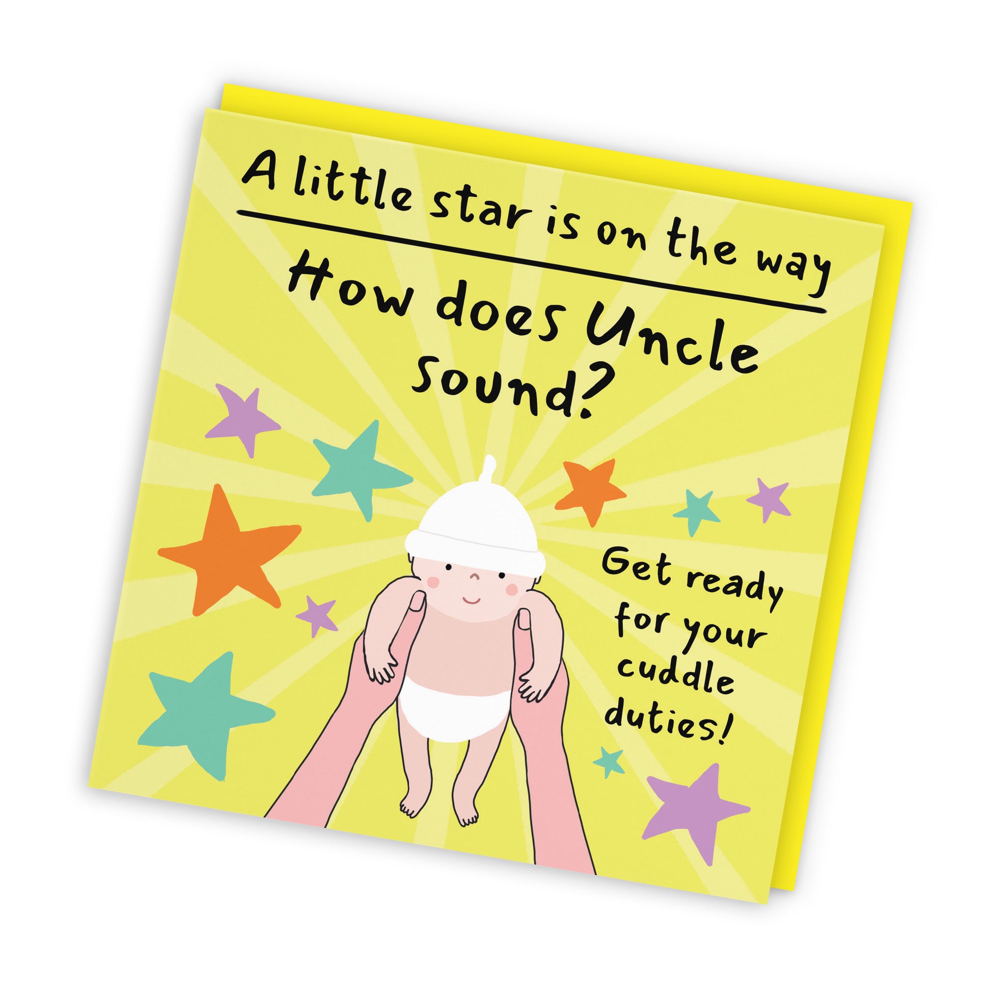 Uncle Pregnancy Announcement Reveal Card Bundle Of Joy Laugh Out Loud - Default Title (GK00848)