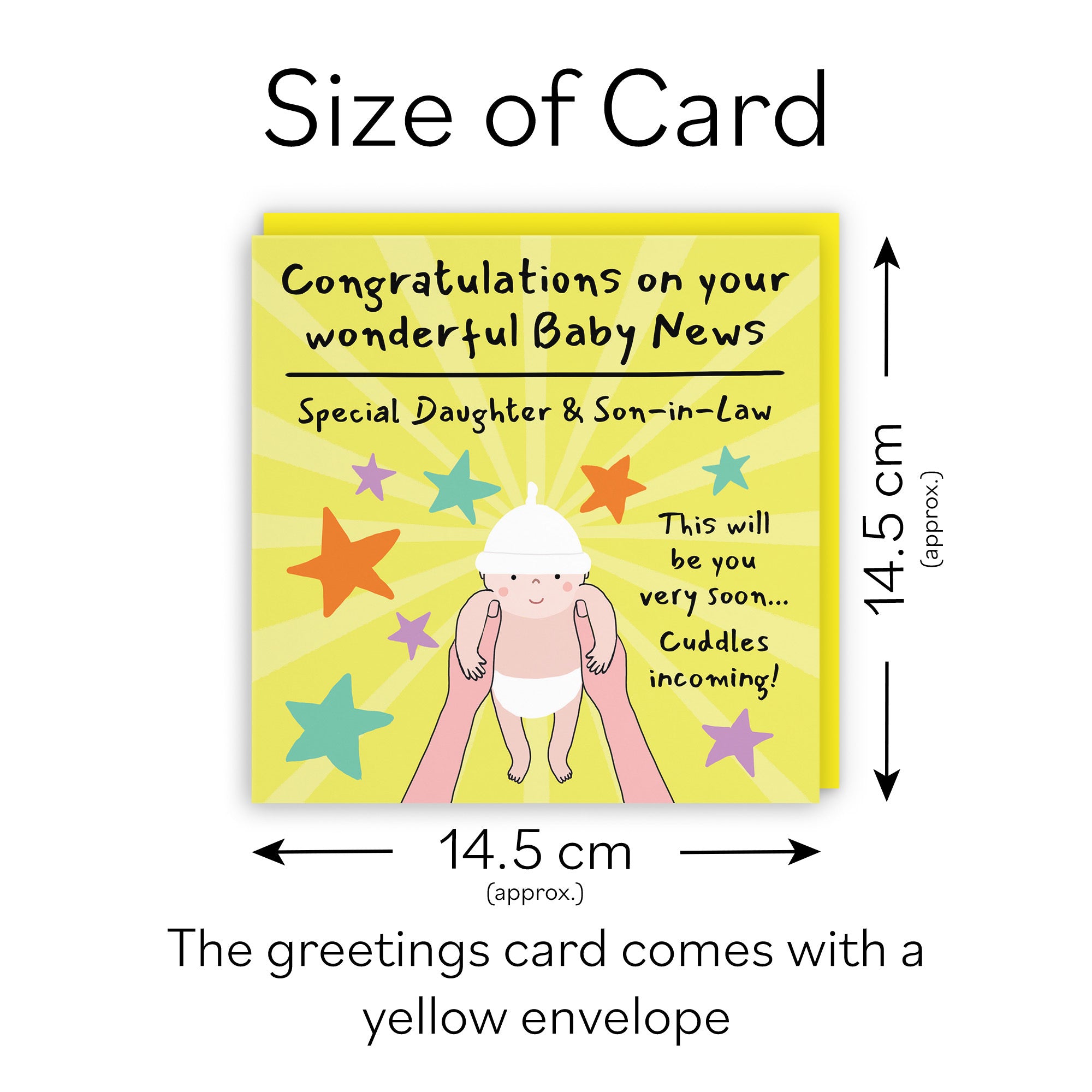 Daughter And Son-in-Law Congratulations Pregnancy Card Bundle Of Joy Laugh Out Loud - Default Title (GK00851)