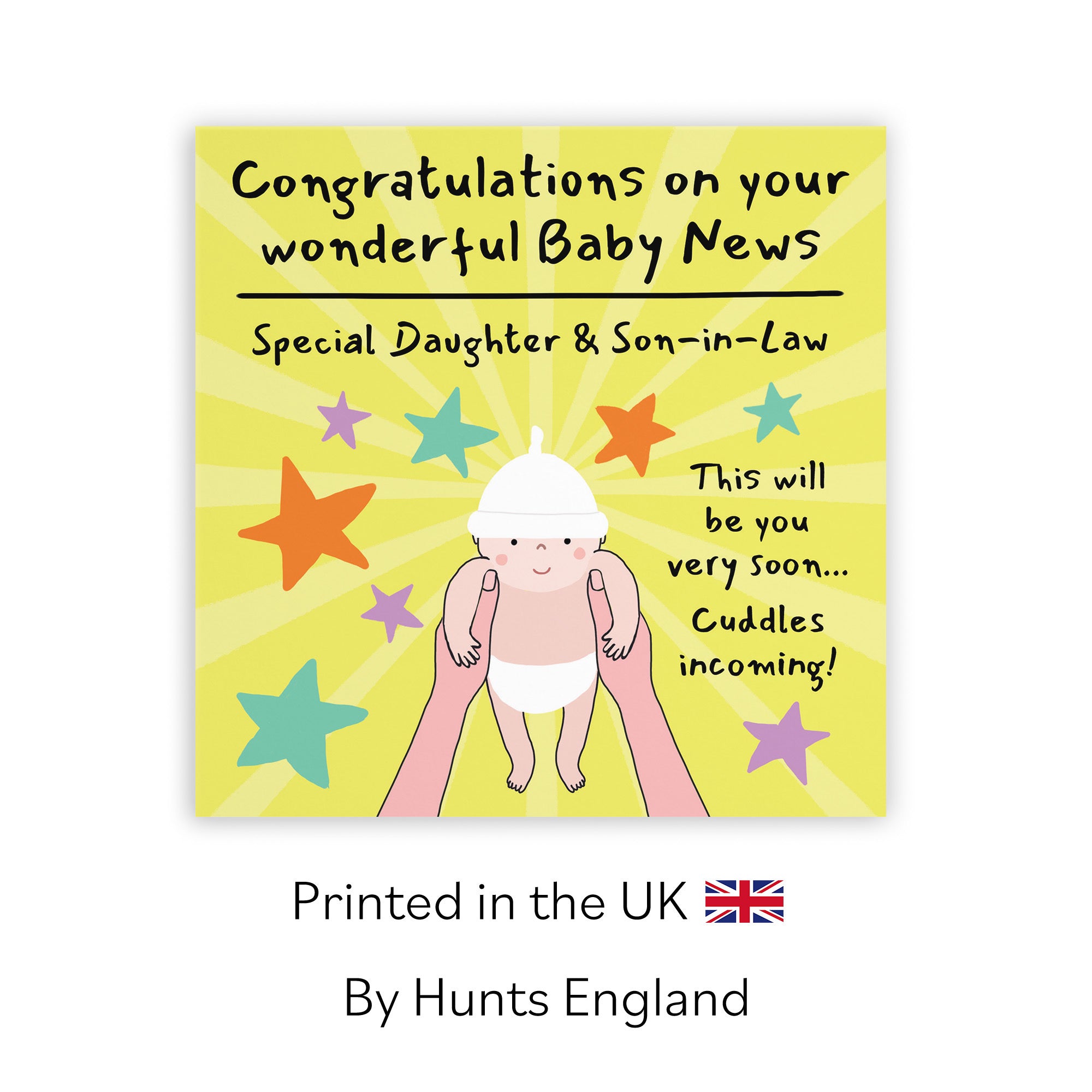 Daughter And Son-in-Law Congratulations Pregnancy Card Bundle Of Joy Laugh Out Loud - Default Title (GK00851)