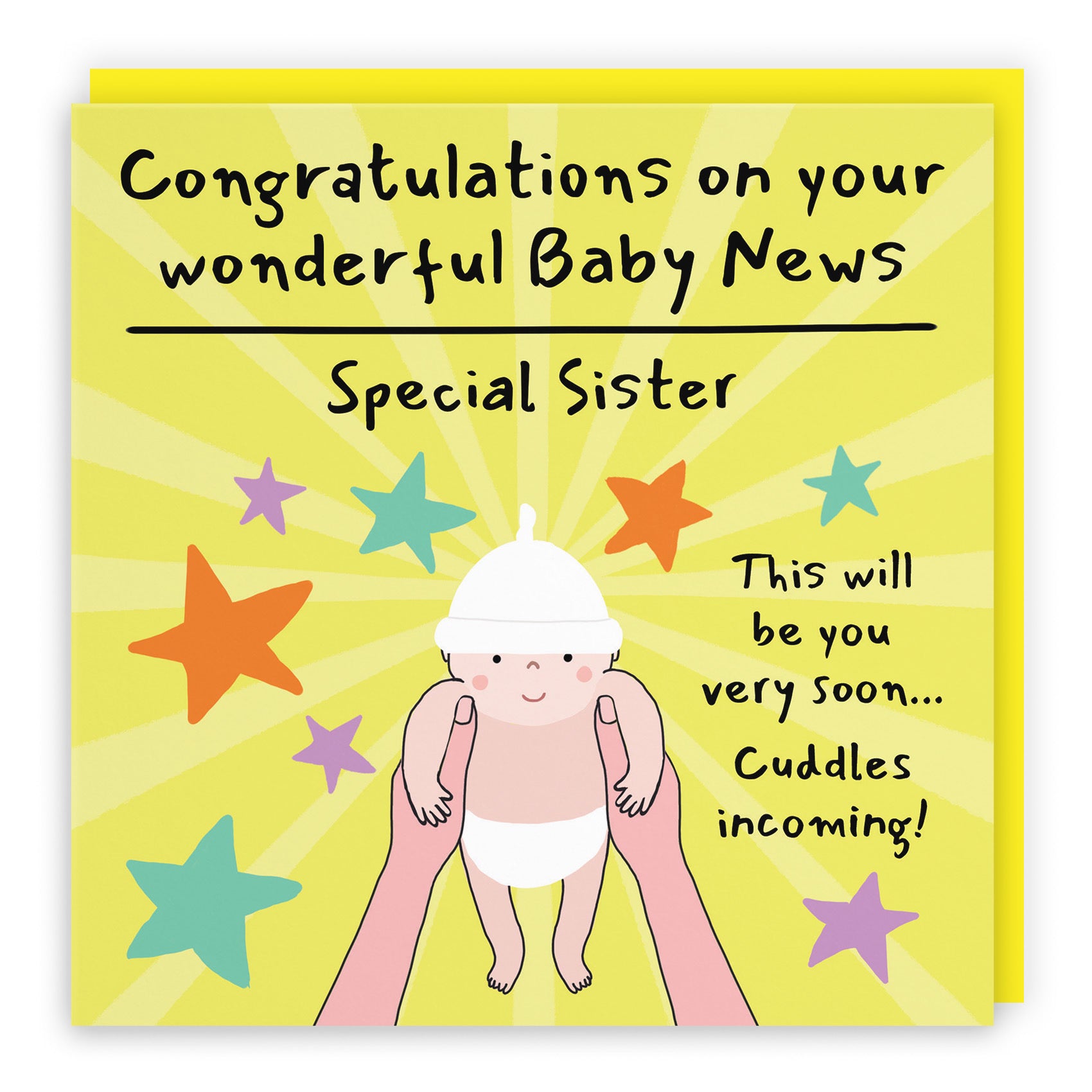 Sister Congratulations Pregnancy Card Bundle Of Joy Laugh Out Loud - Default Title (GK00861)