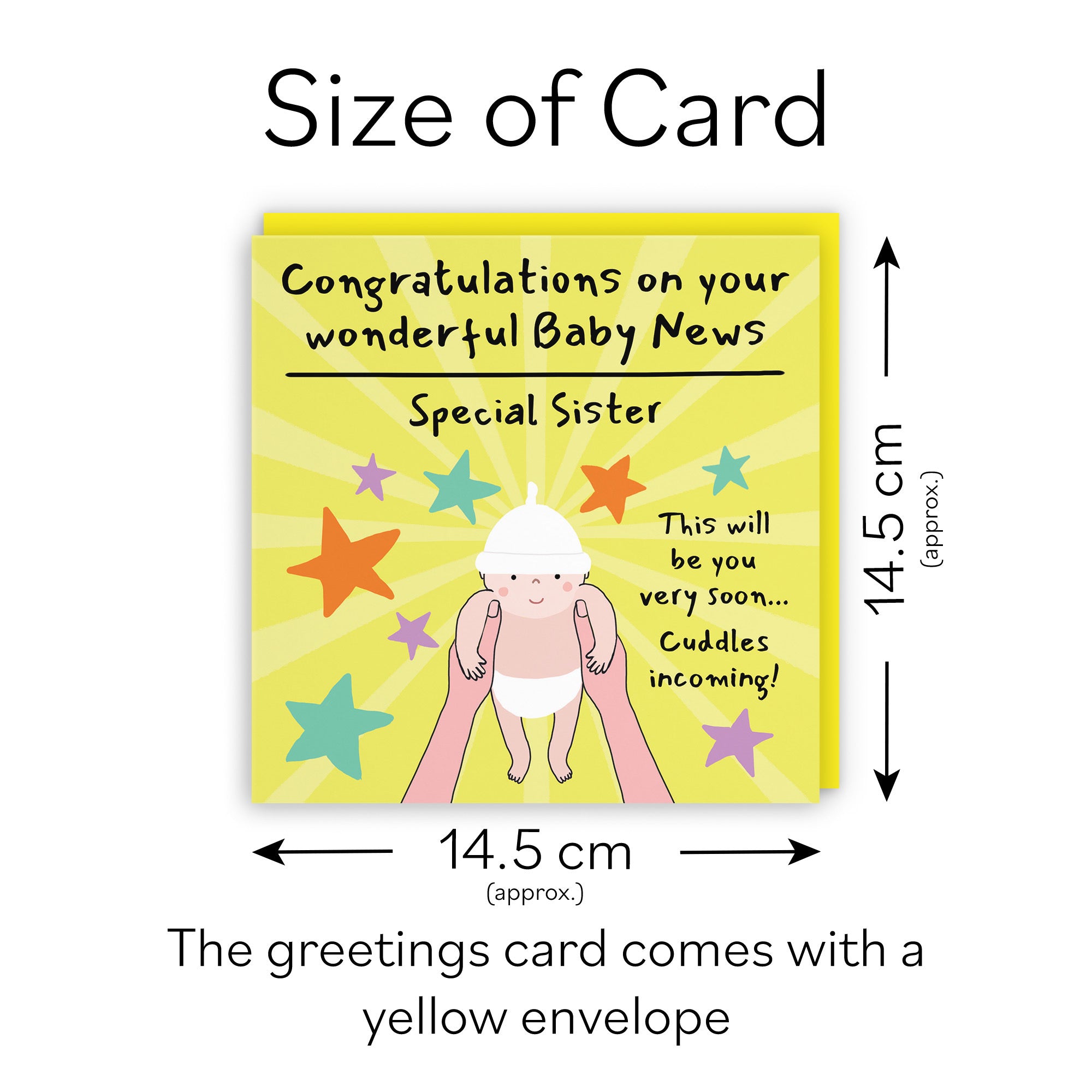 Sister Congratulations Pregnancy Card Bundle Of Joy Laugh Out Loud - Default Title (GK00861)