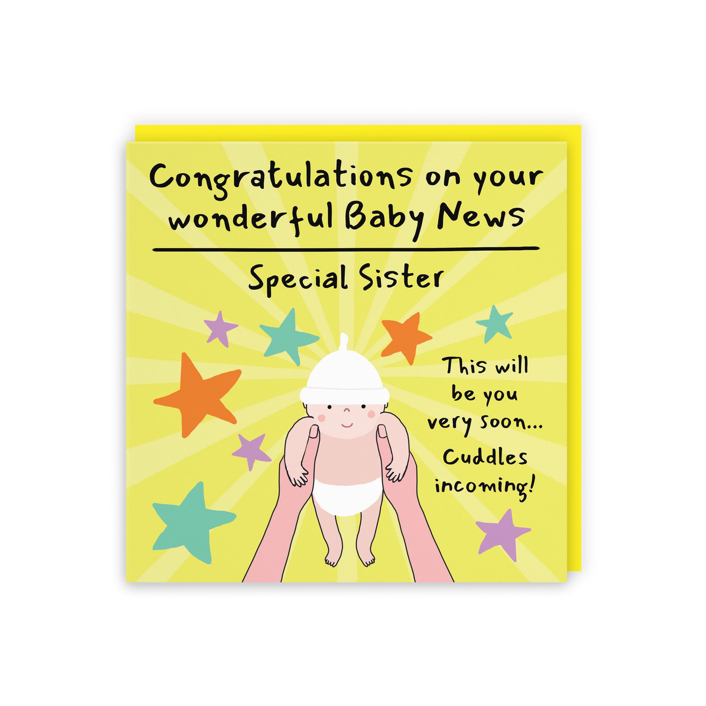 Sister Congratulations Pregnancy Card Bundle Of Joy Laugh Out Loud - Default Title (GK00861)