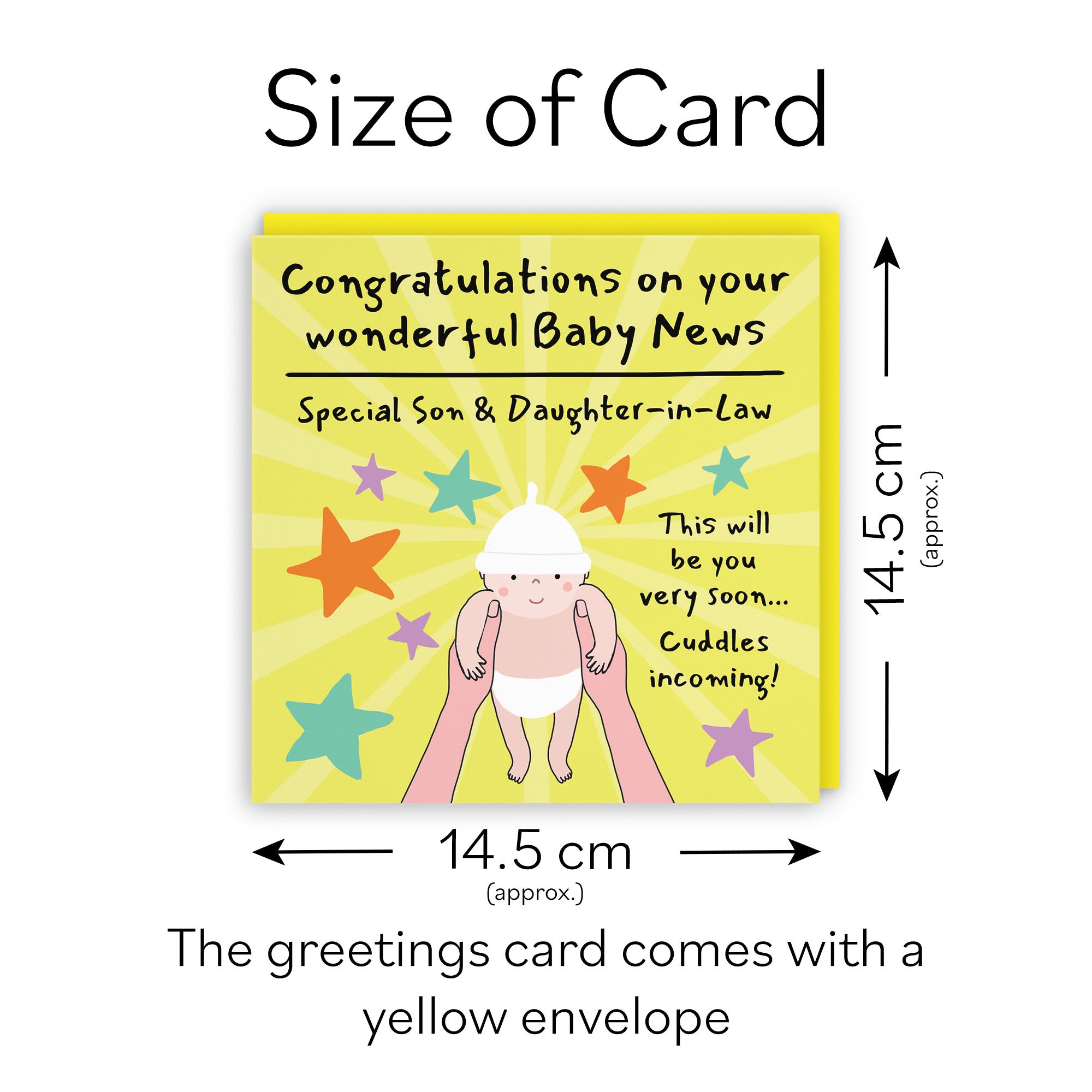 Son And Daughter-in-Law Congratulations Pregnancy Card Bundle Of Joy Laugh Out Loud - Default Title (GK00863)