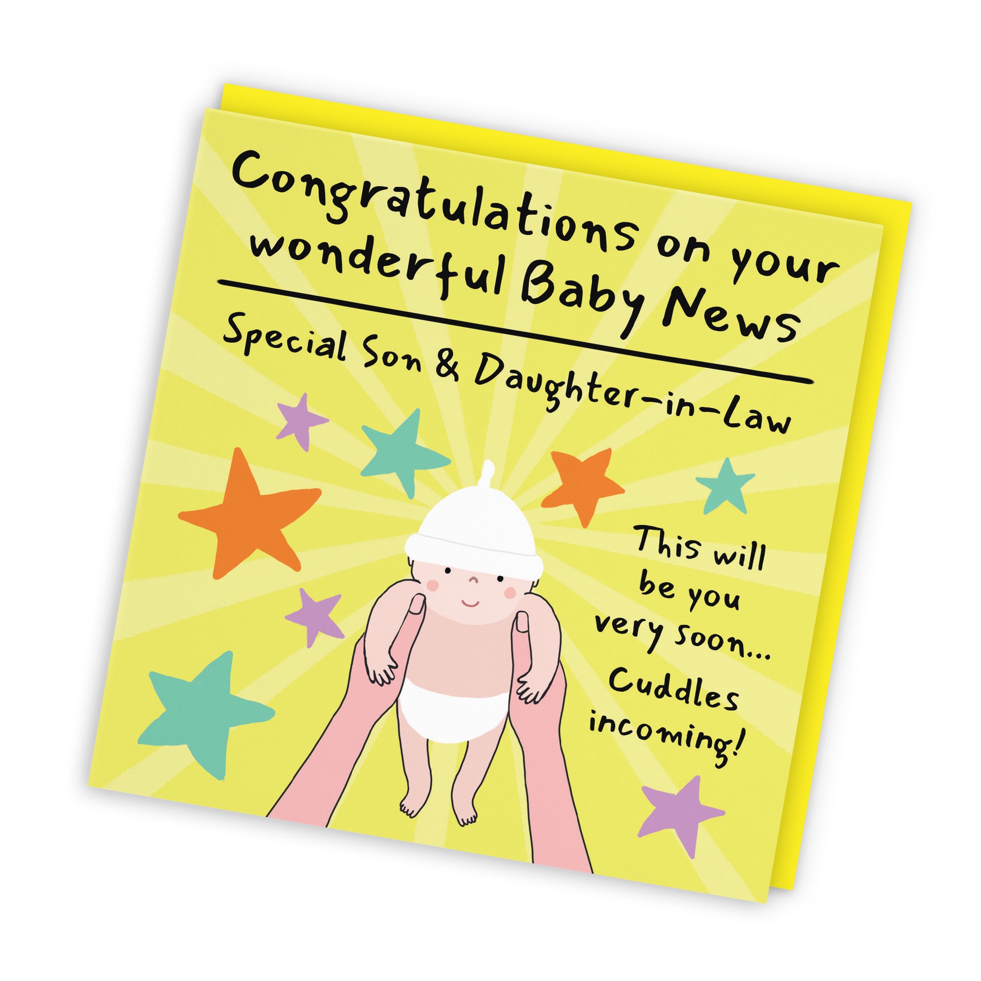 Son And Daughter-in-Law Congratulations Pregnancy Card Bundle Of Joy Laugh Out Loud - Default Title (GK00863)