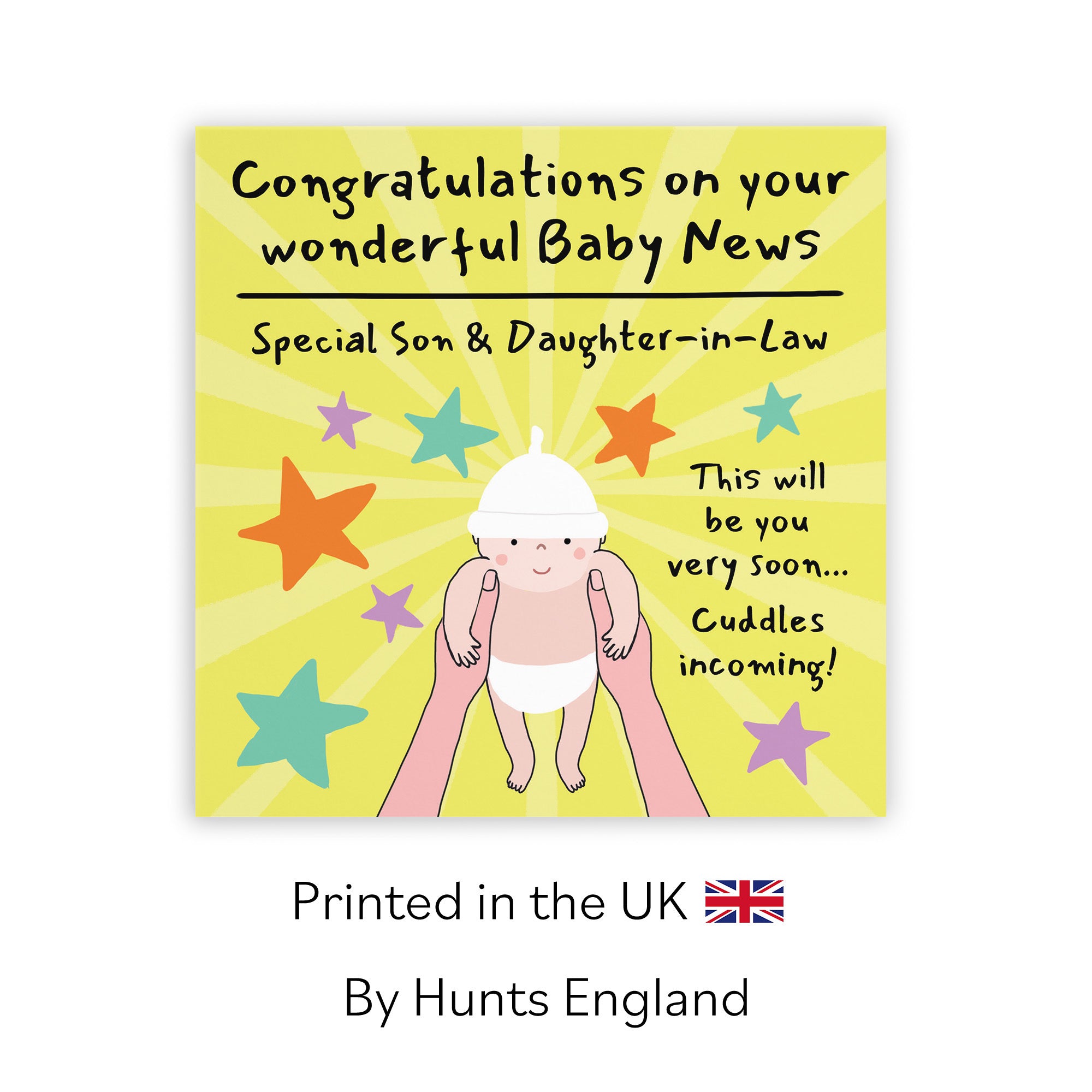 Son And Daughter-in-Law Congratulations Pregnancy Card Bundle Of Joy Laugh Out Loud - Default Title (GK00863)