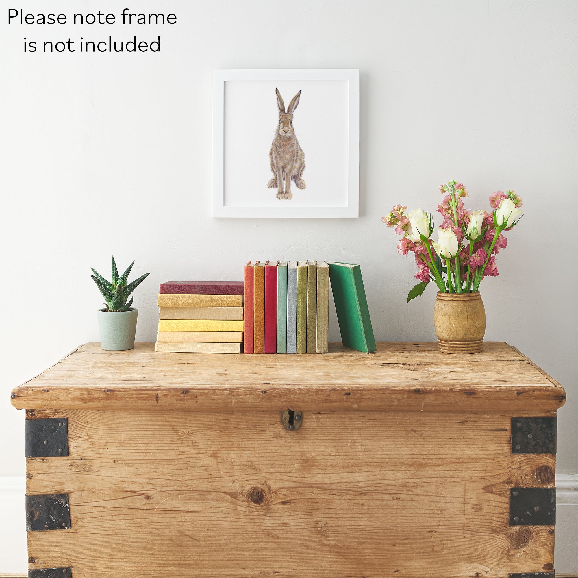 'The Hare' Fine Art Unframed Square Print Milo's Gallery