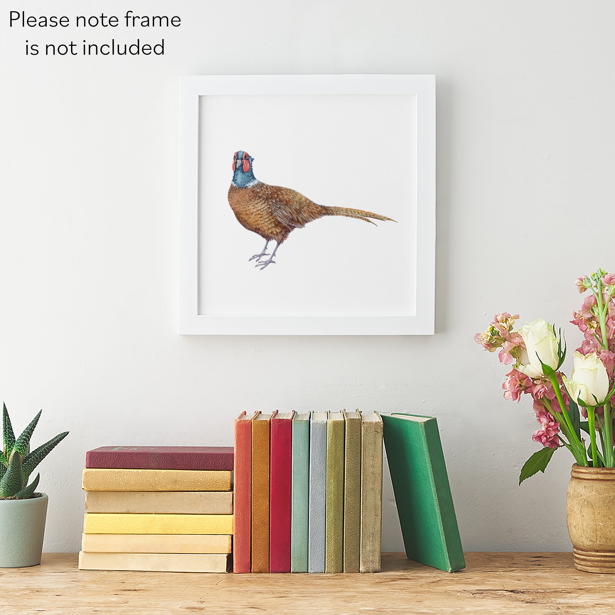 'The Pheasant' Fine Art Unframed Square Print Milo's Gallery