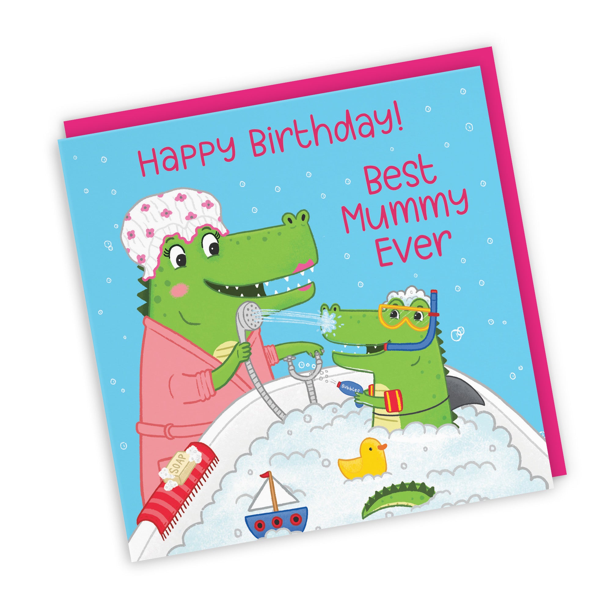 Mummy Birthday Crocodile Bath Time Card Imagination - Default Title (LG01641)