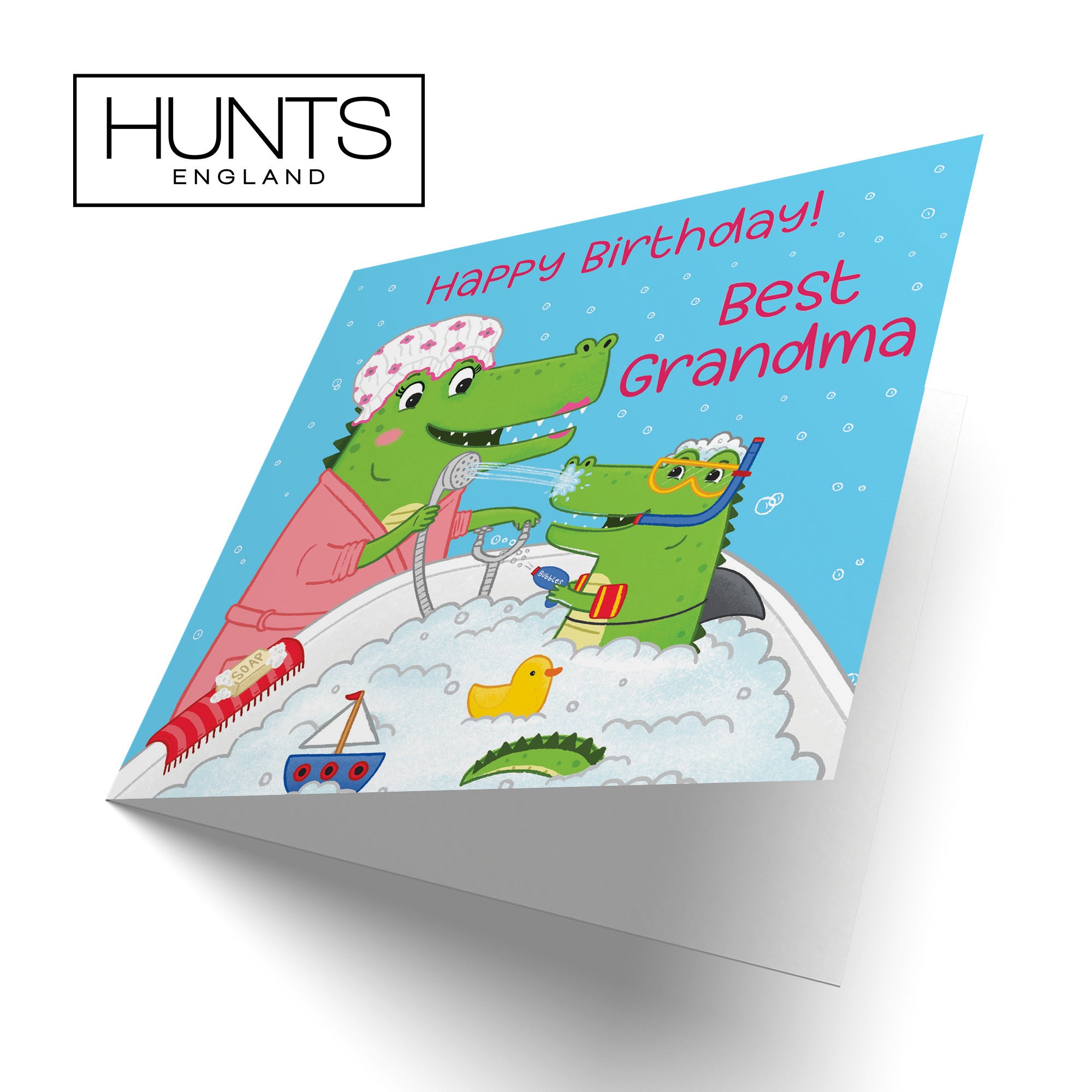 Grandma Birthday Crocodile Bath Time Card Imagination - Default Title (LG01646)