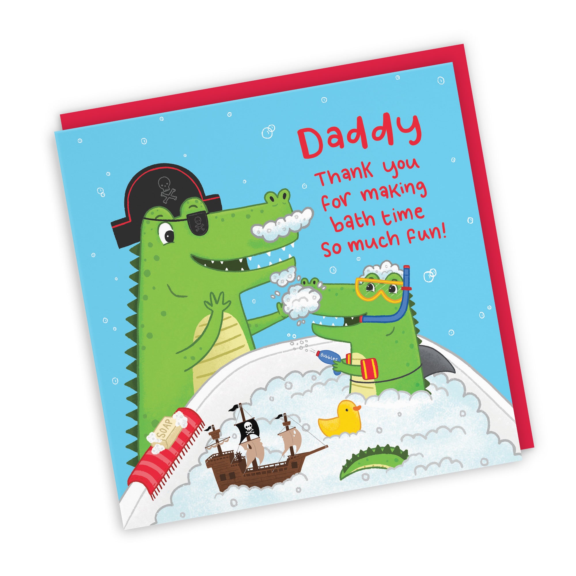 Daddy Crocodile Bath Time Card Imagination - Default Title (LG01647)
