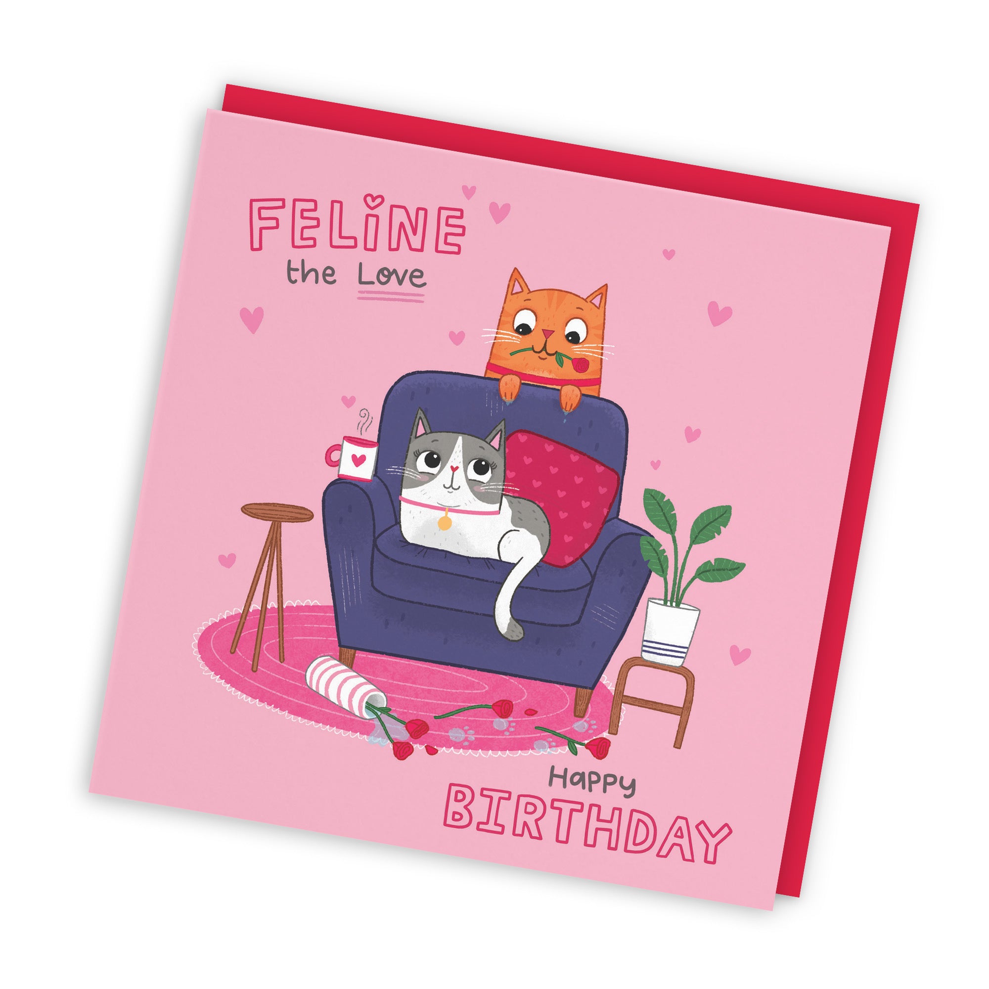 Cat Birthday Card Feline The Love Iconic - Default Title (LG01655)