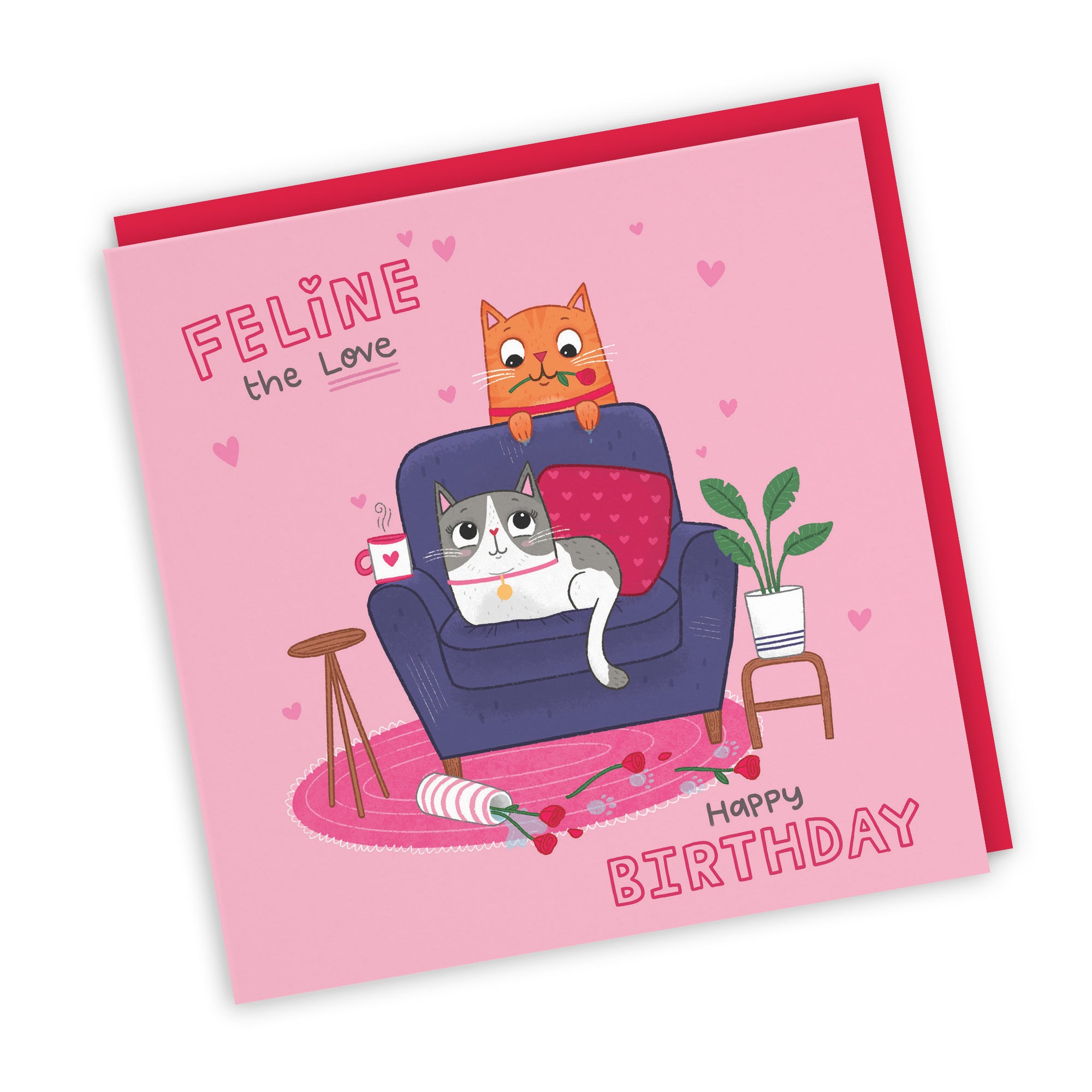 Cat Birthday Card Feline The Love Iconic - Default Title (LG01655)