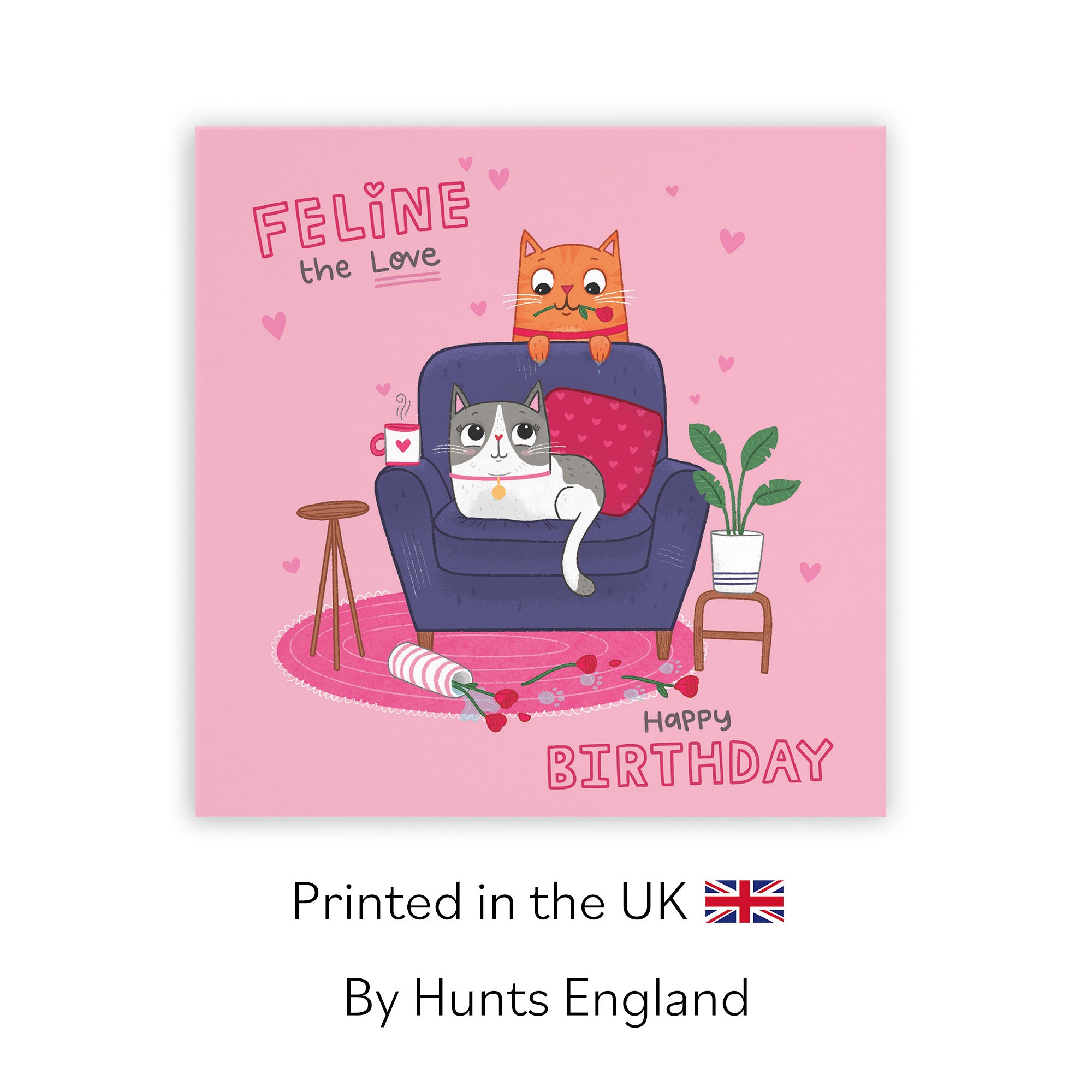 Cat Birthday Card Feline The Love Iconic - Default Title (LG01655)