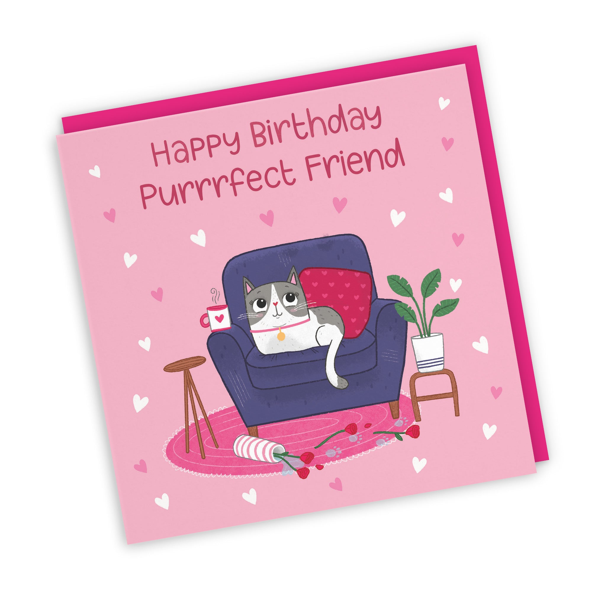 Friend Cat Birthday Card Iconic - Default Title (LG01657)
