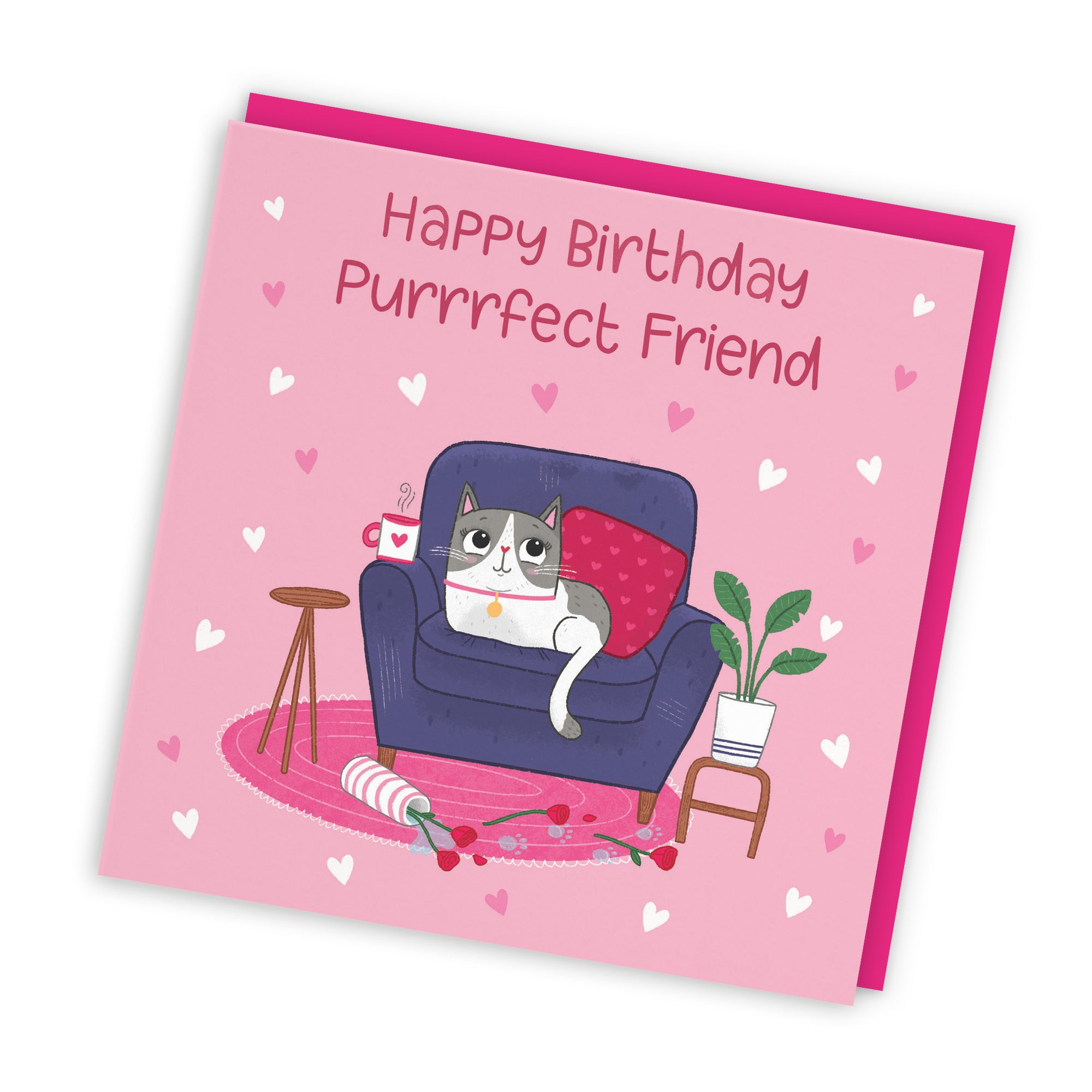 Friend Cat Birthday Card Iconic - Default Title (LG01657)