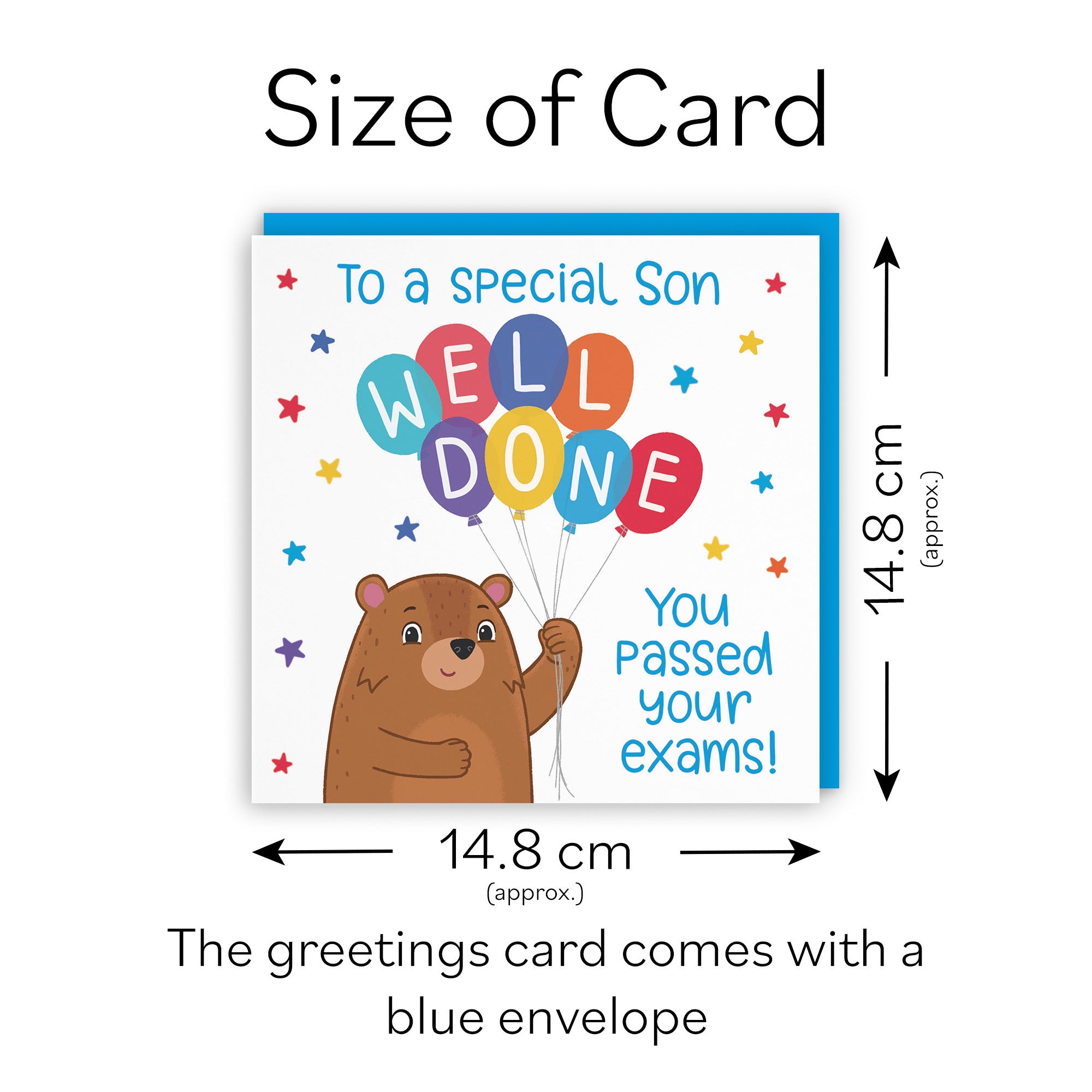 Son Passed Exams Congratulations Card Cute Bears - Default Title (LG01681)