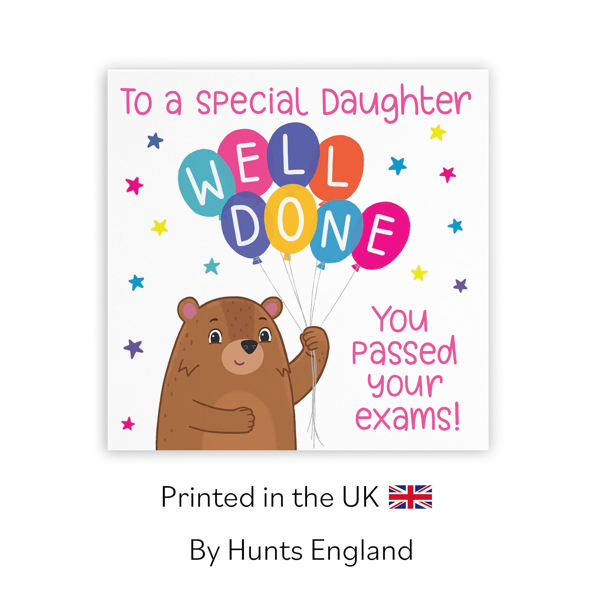 Daughter Passed Exams Congratulations Card Cute Bears - Default Title (LG01682)