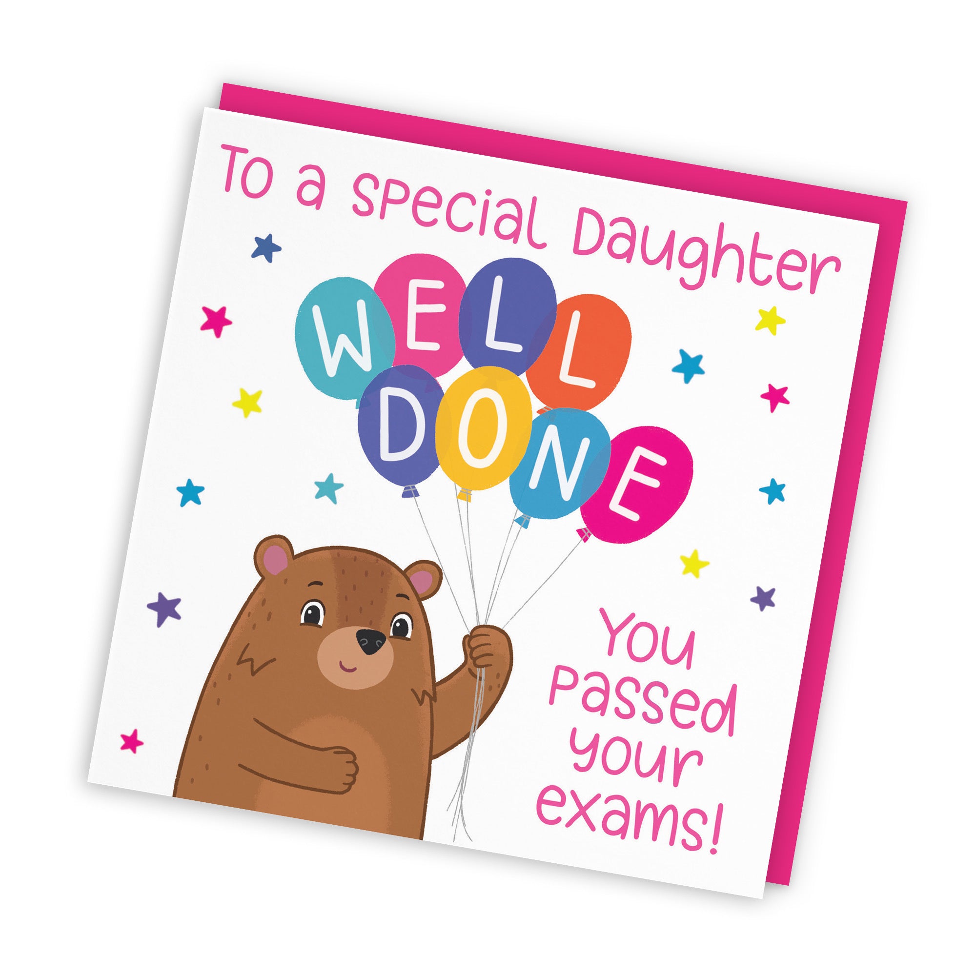 Daughter Passed Exams Congratulations Card Cute Bears - Default Title (LG01682)